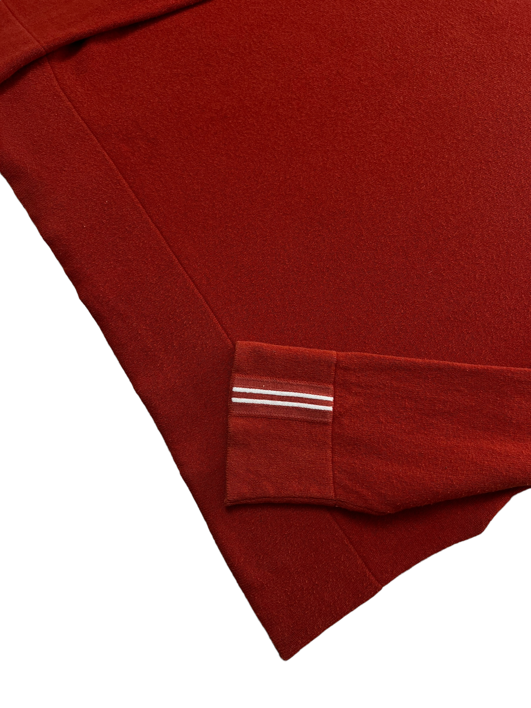 Pull Stone Island rouge taille S - Logo et étiquette