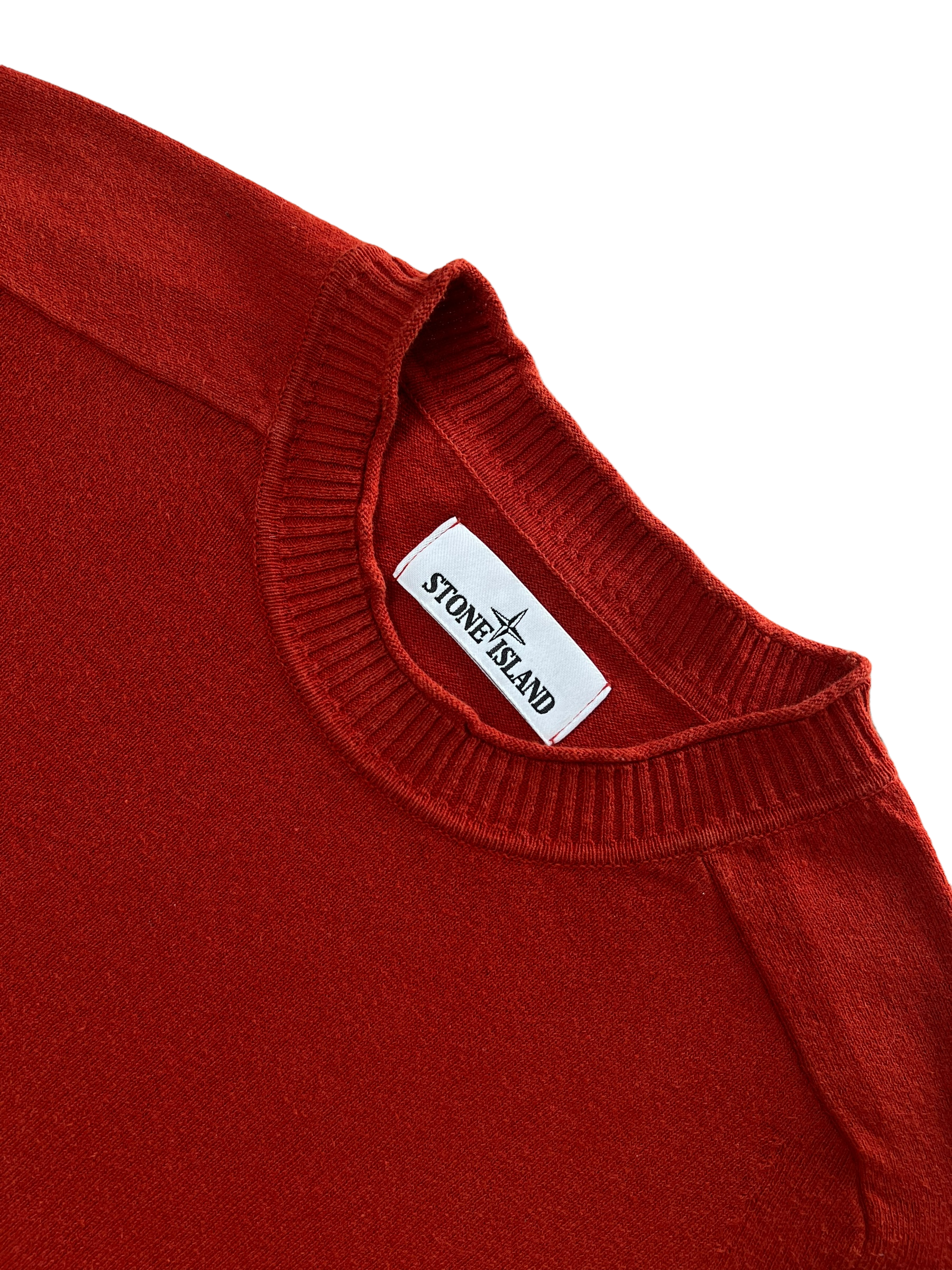 Pull Stone Island rouge taille S - Vue de dos