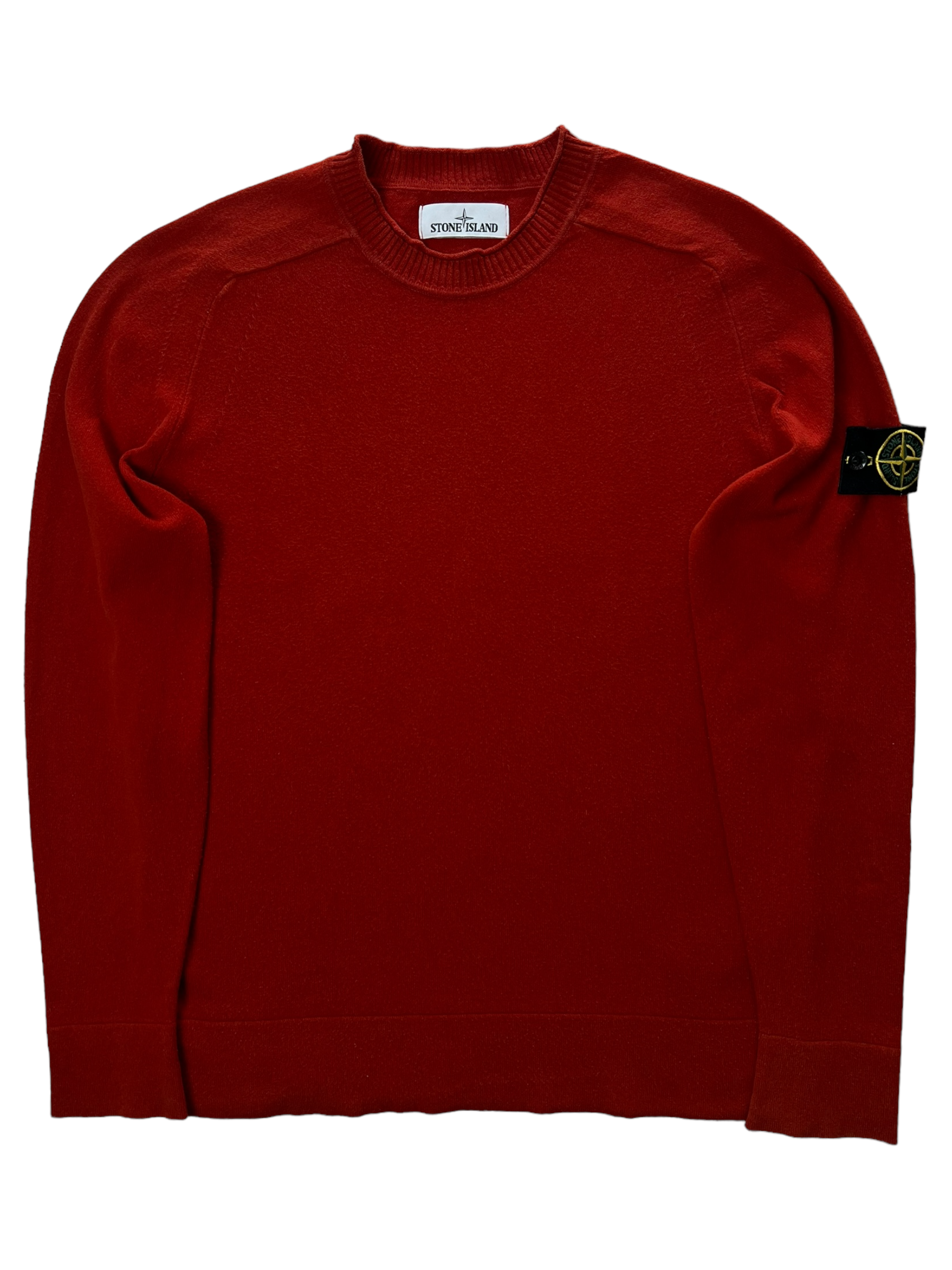 Pull Stone Island rouge taille S - Vue de face