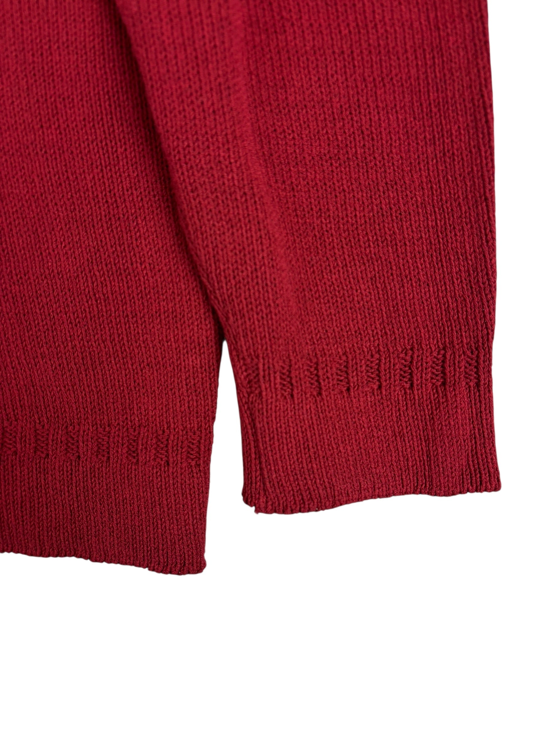 Pull Stone Island rouge taille XL - Détail