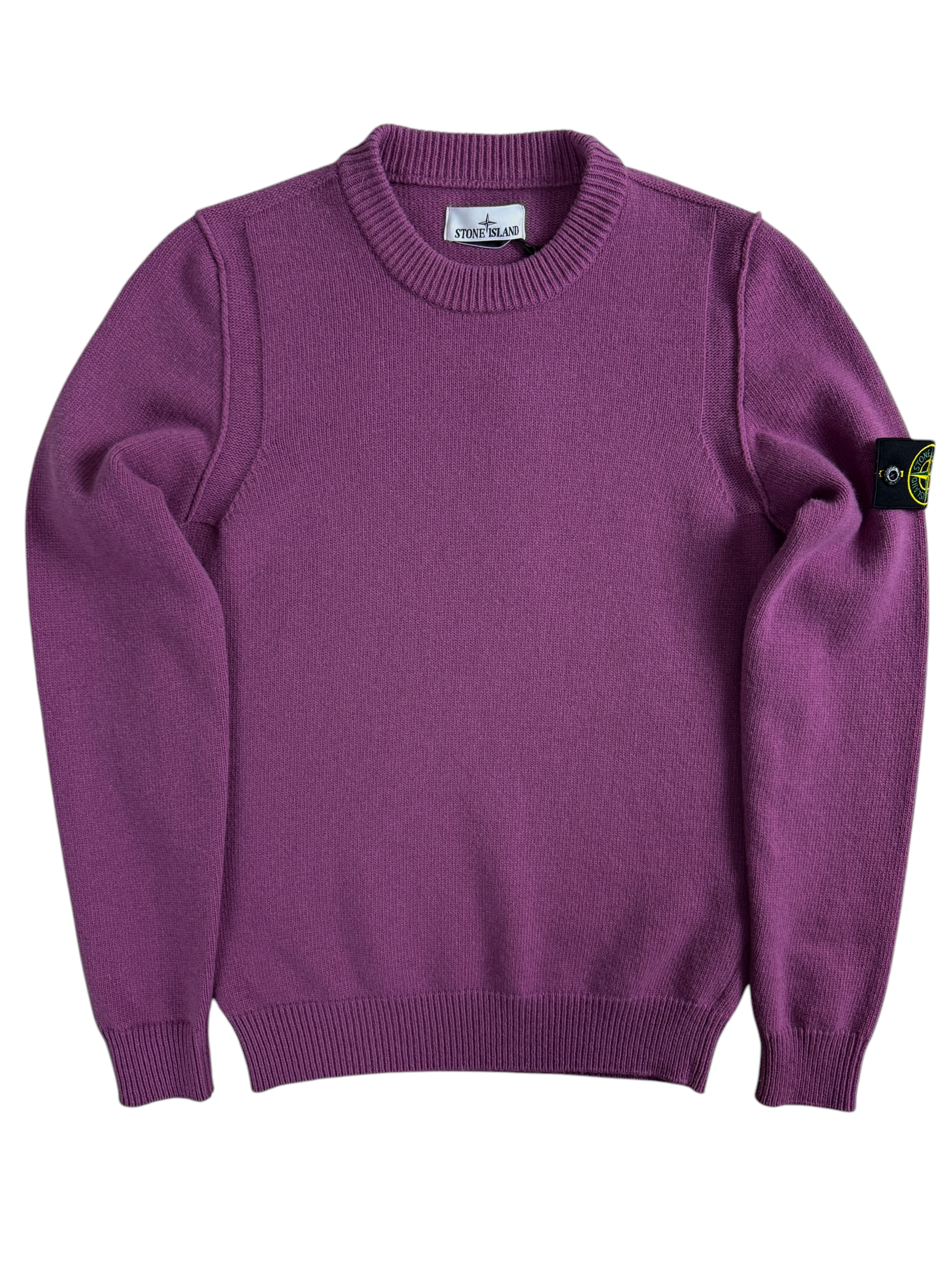Pull Stone Island violet taille S - Vue de face