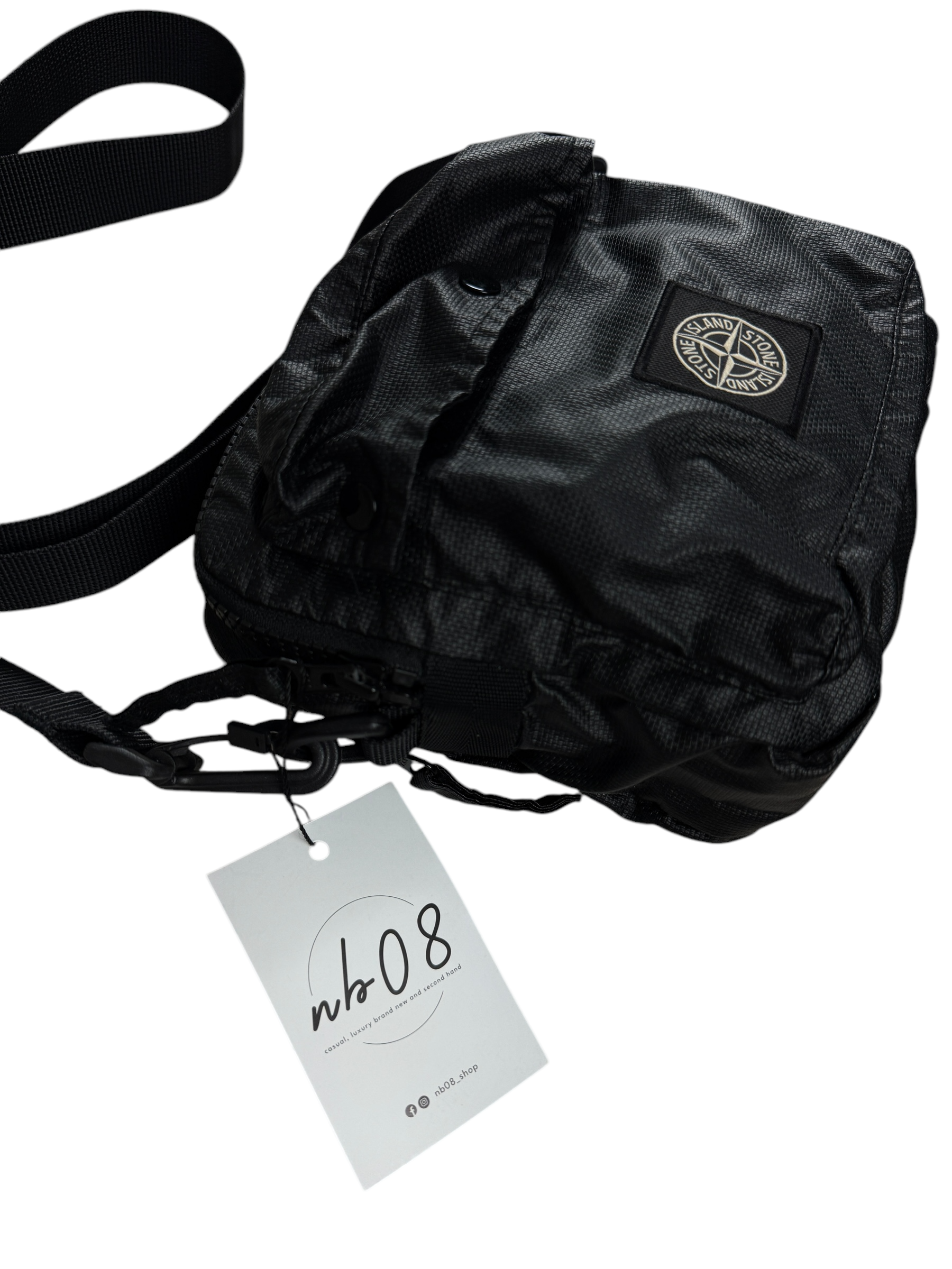 Sacoche Stone Island noir taille UNI - Vue de dos