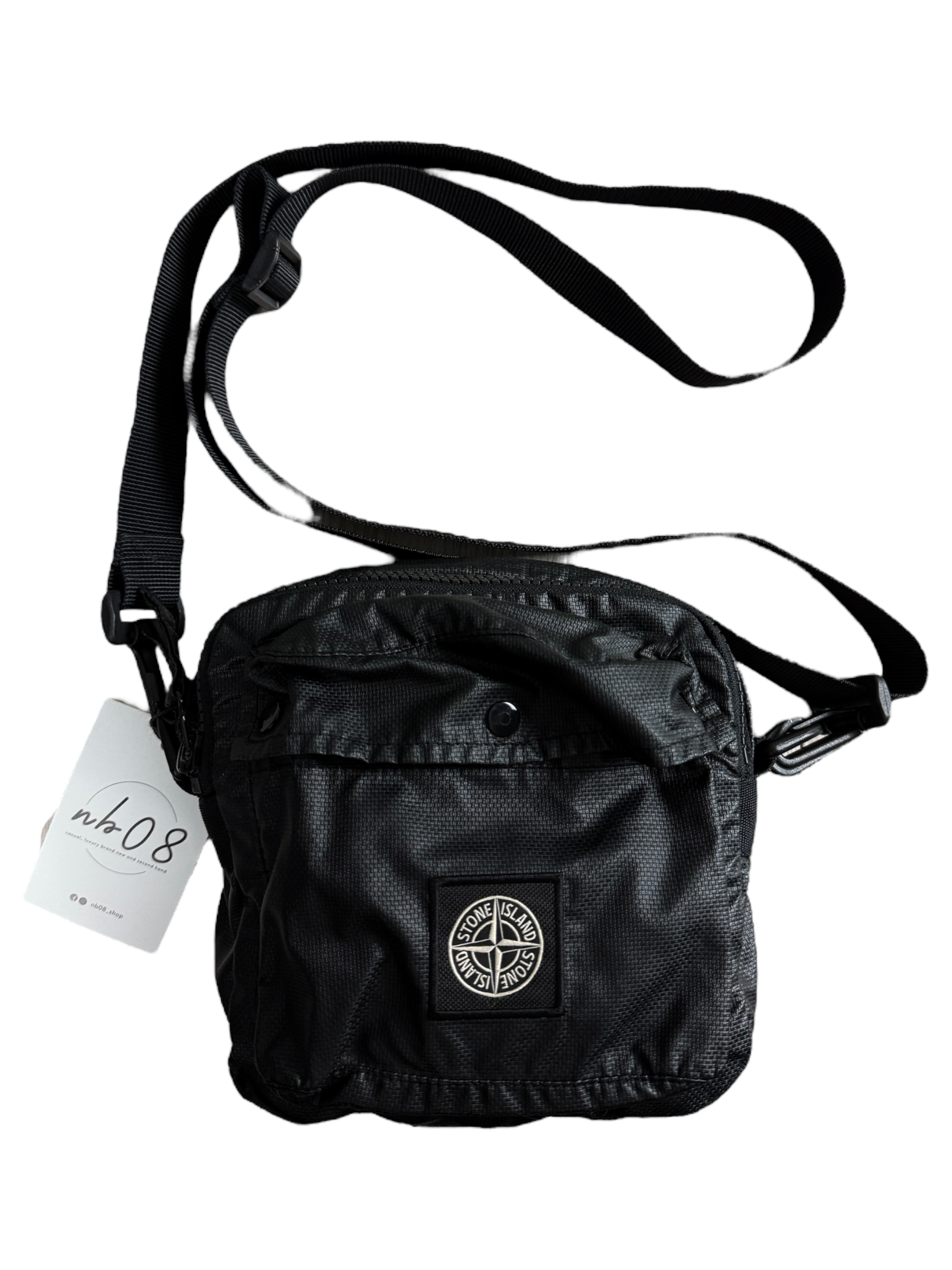 Sacoche Stone Island noir taille UNI - Vue de face