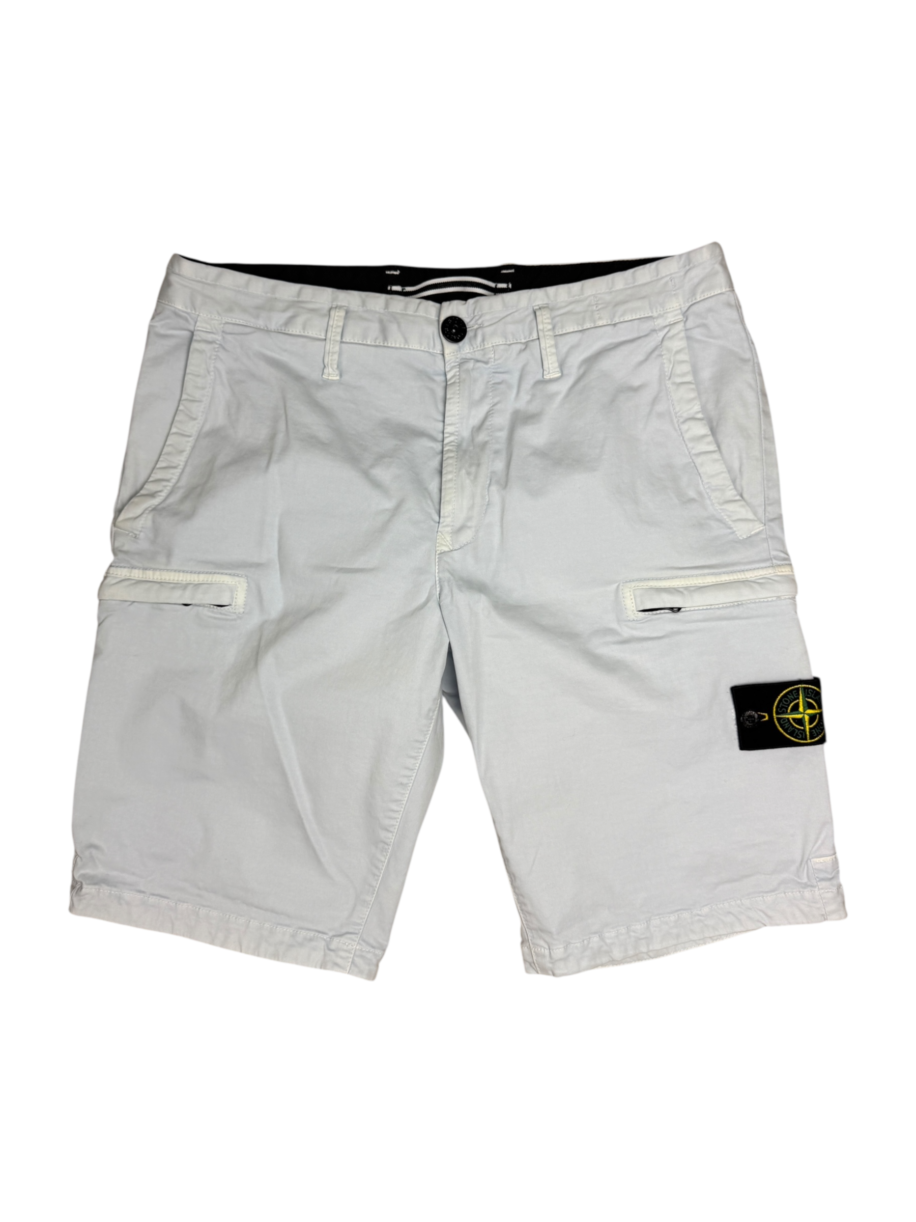Short Stone Island bleu ciel taille W32 - Vue de face