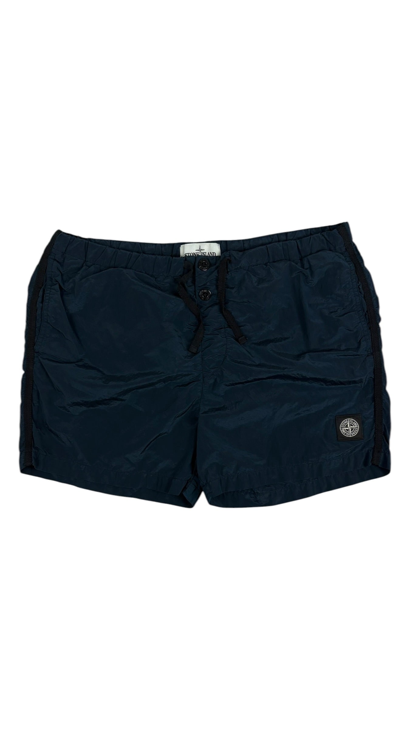Short Stone Island bleu pétrole taille M - Vue de face