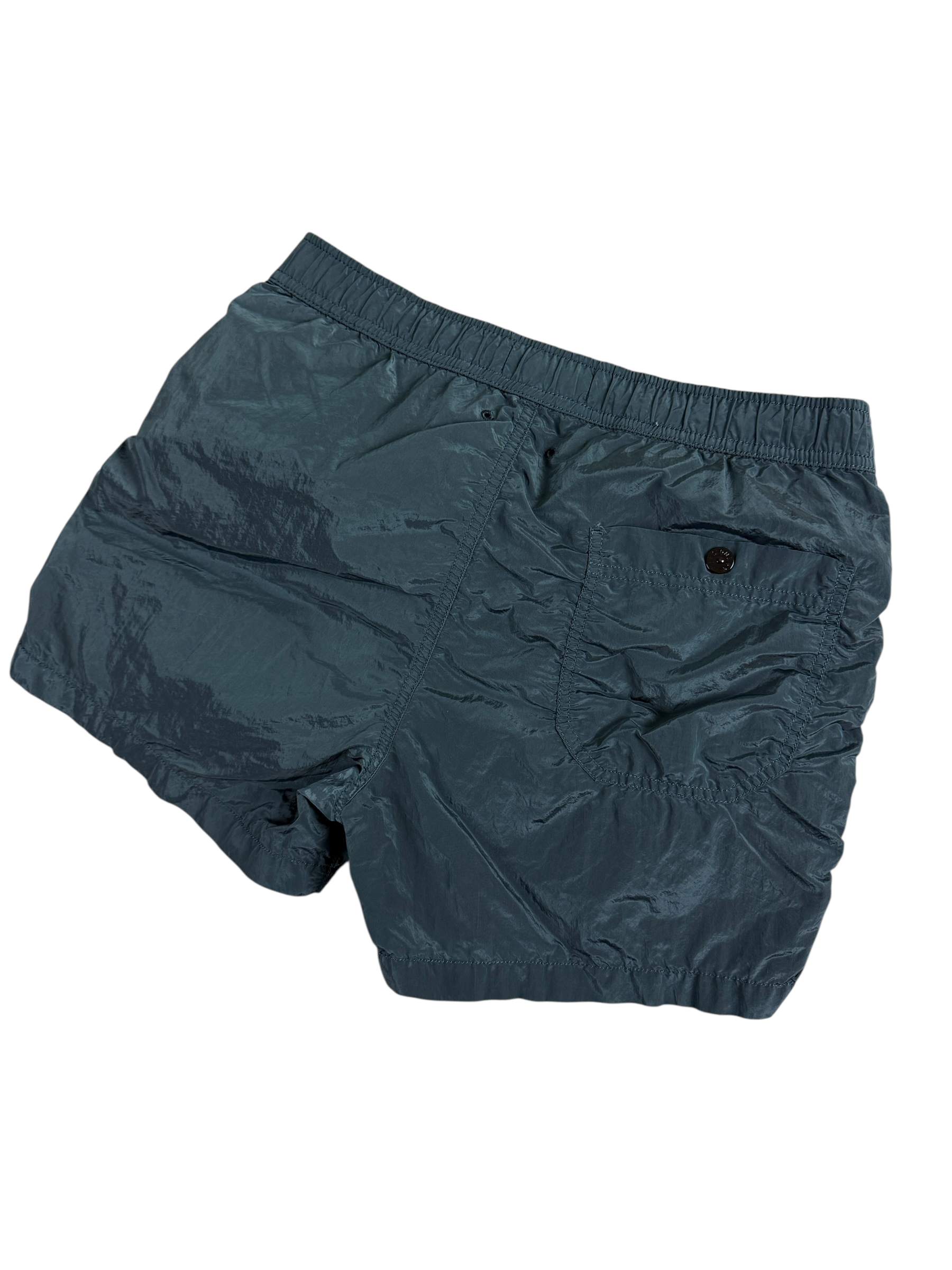 Short Stone Island bleu pétrole taille S - Détail