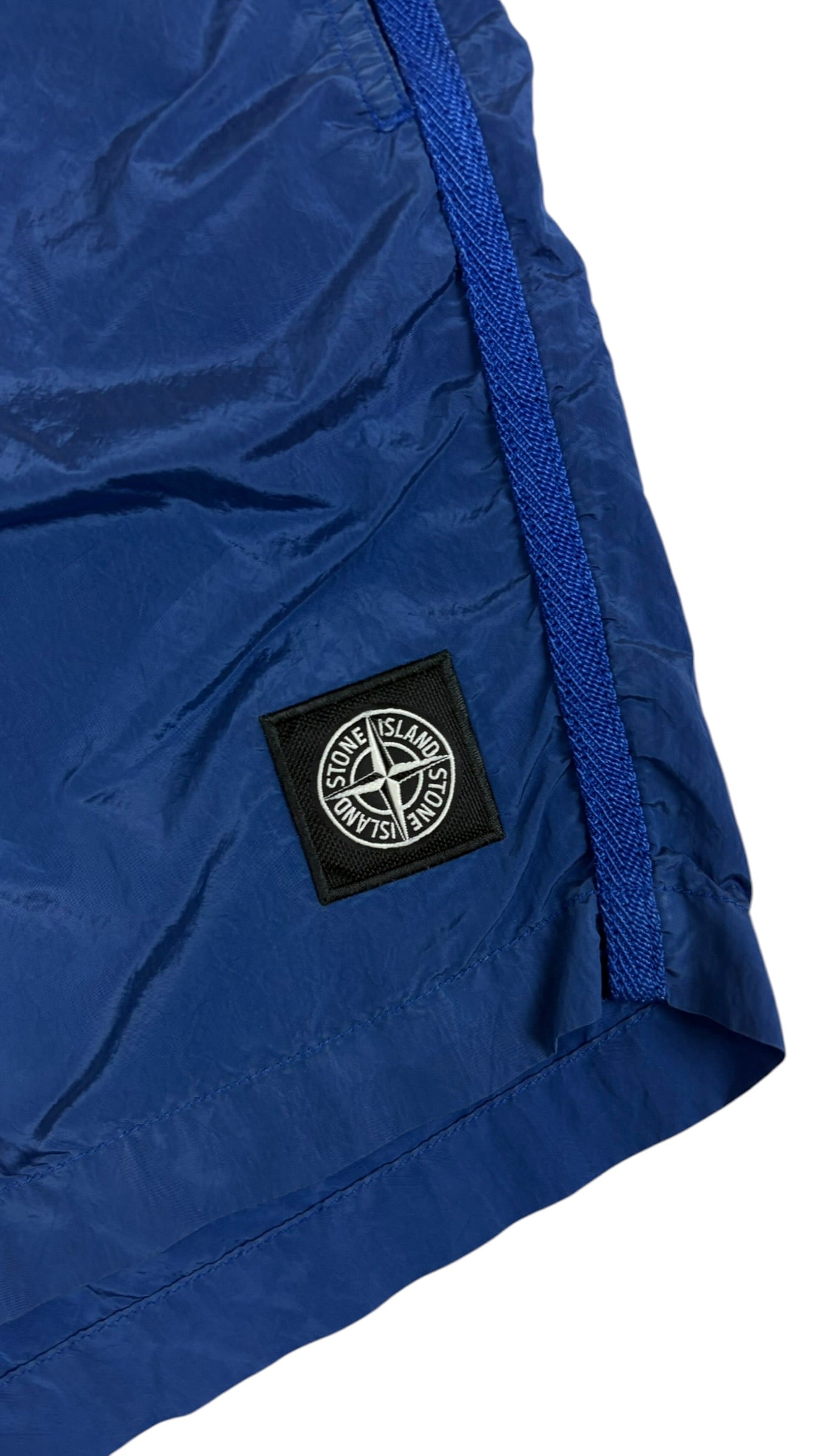 Short Stone Island bleu taille L - Détail
