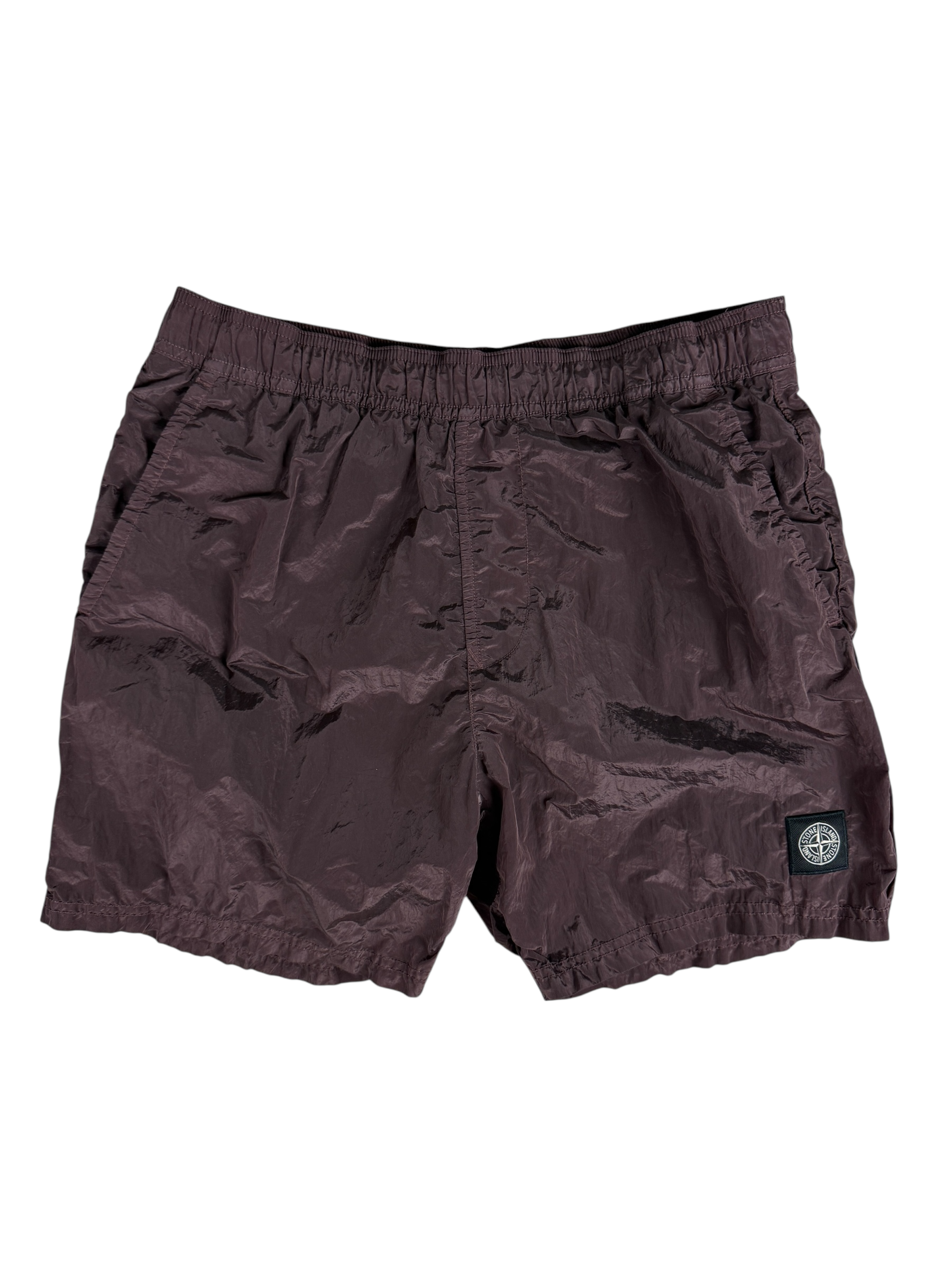 Short Stone Island bordeaux taille M - Vue de face