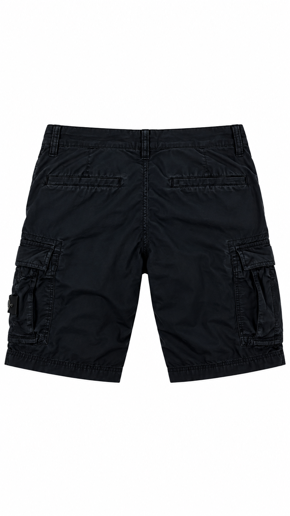 Short Cargo Stone Island Brushed Cotton Canvas noir taille W30, vue de dos — vue 2