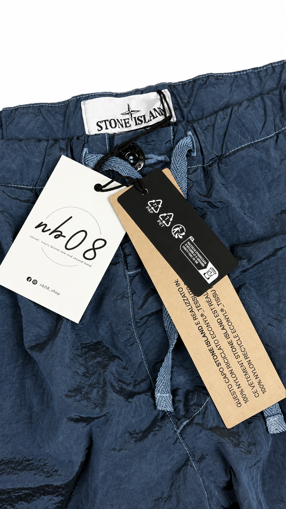 Short de bain Stone Island Nylon Metal bleu neuf Collection 2026 - vue 4/5