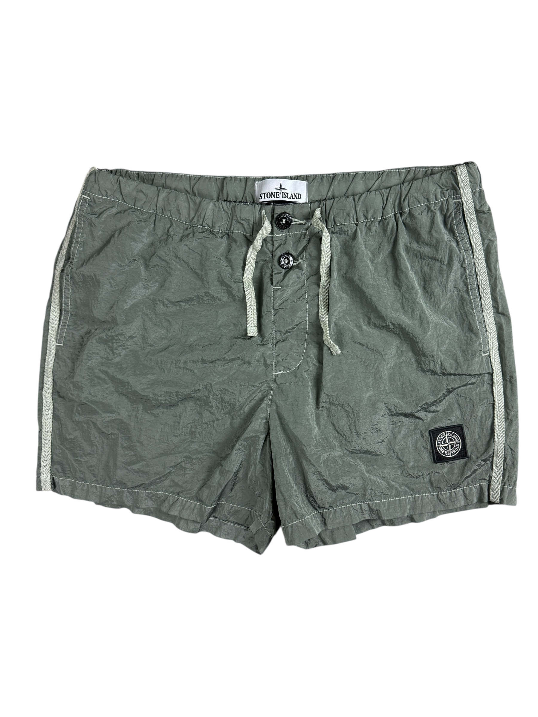 Short Stone Island gris taille M - Vue de face