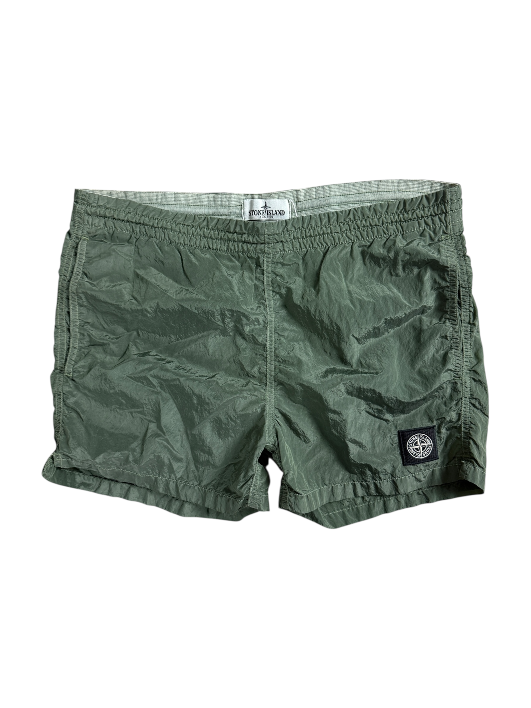 Short Stone Island kaki taille 12 ans - Vue de face