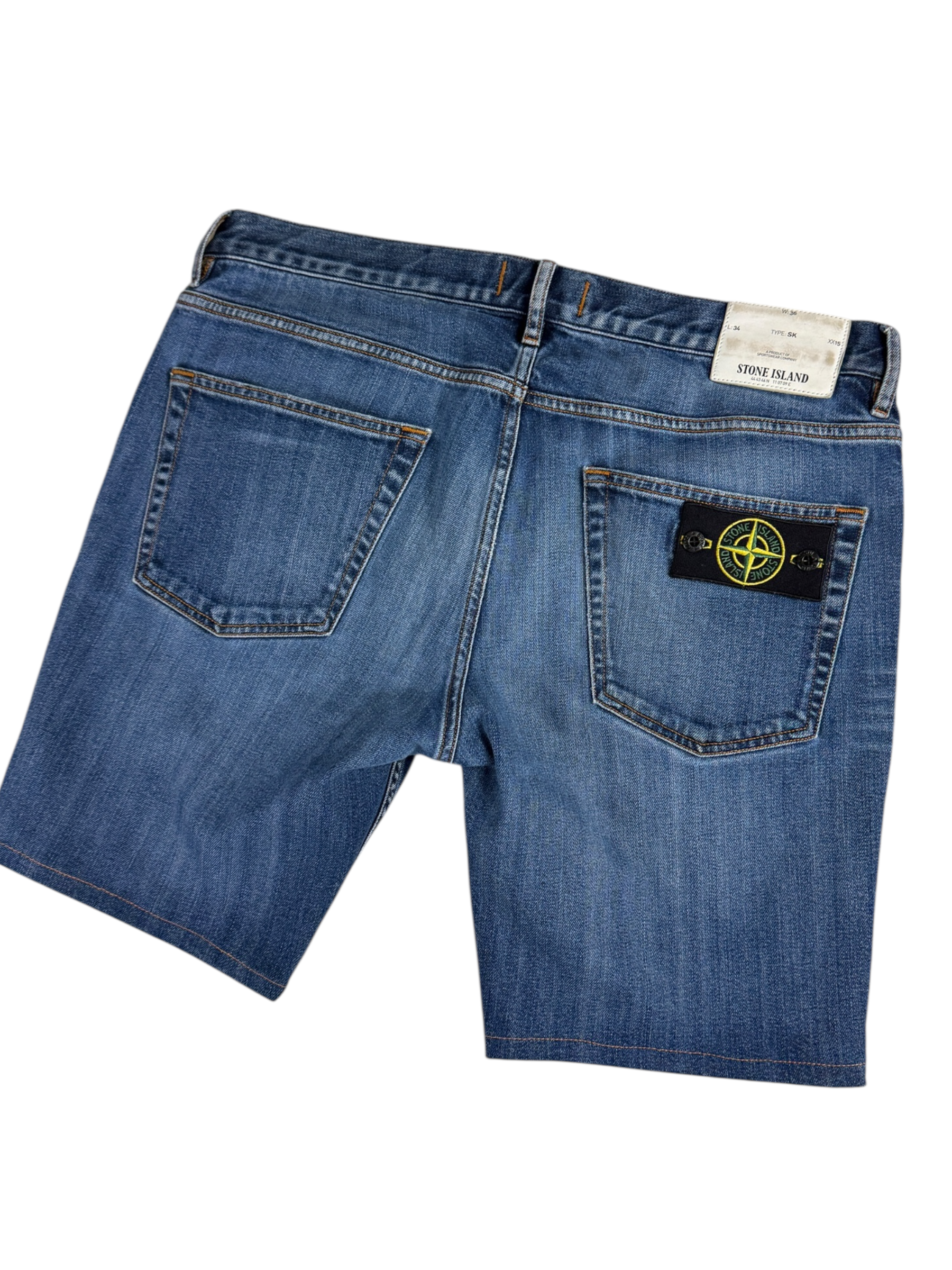 Short Stone Island marine taille W36 - Vue de dos