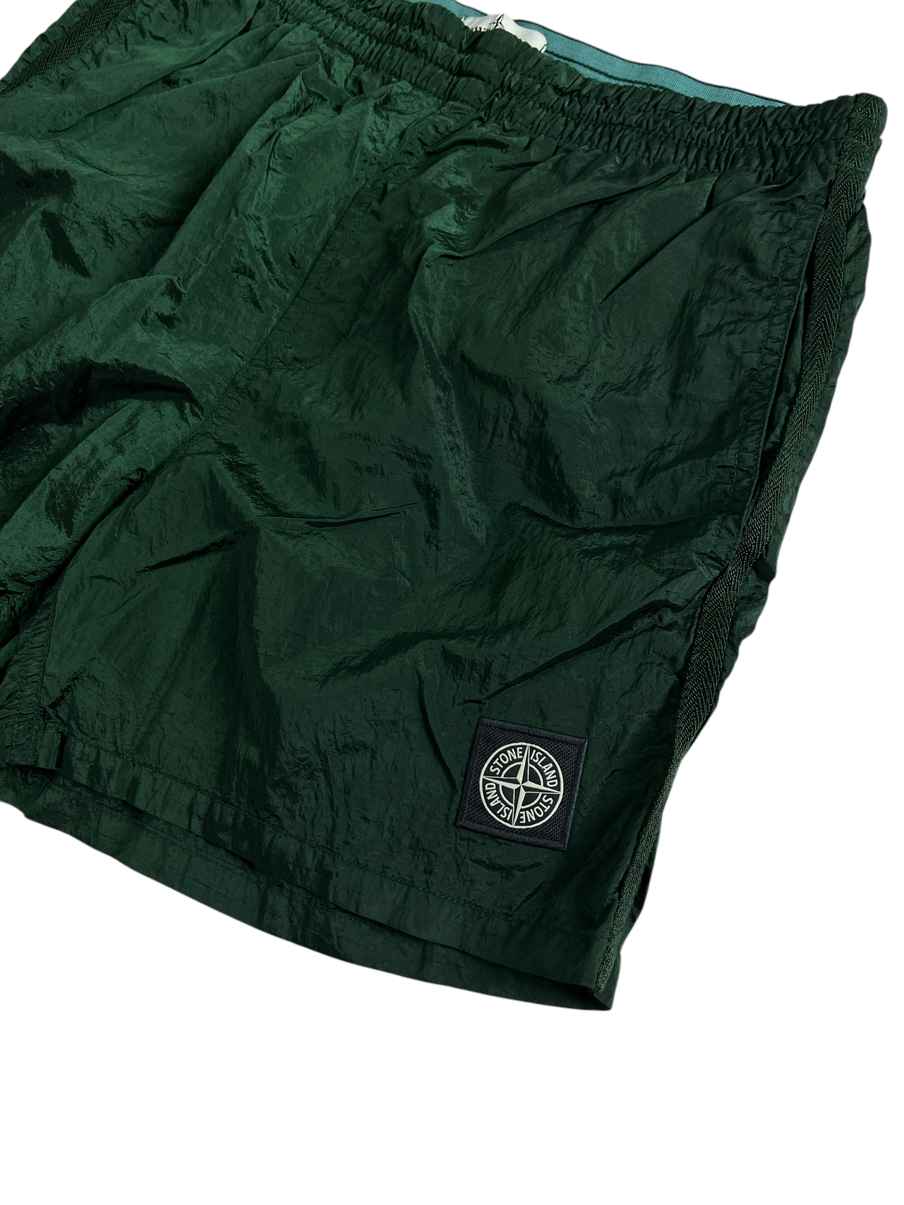 Short Stone Island vert taille 12 ans - Détail