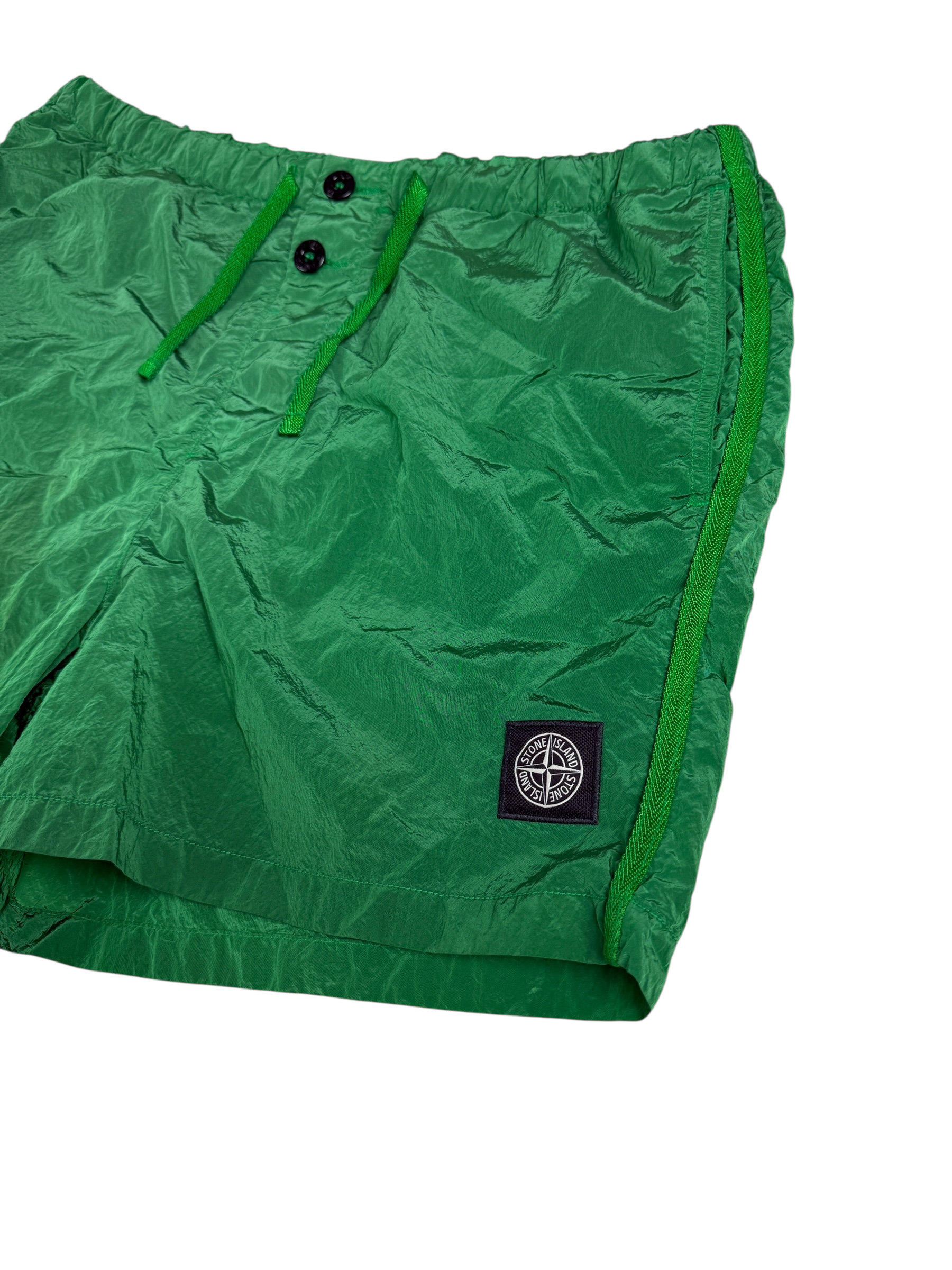 Short Stone Island vert taille L - Vue de dos