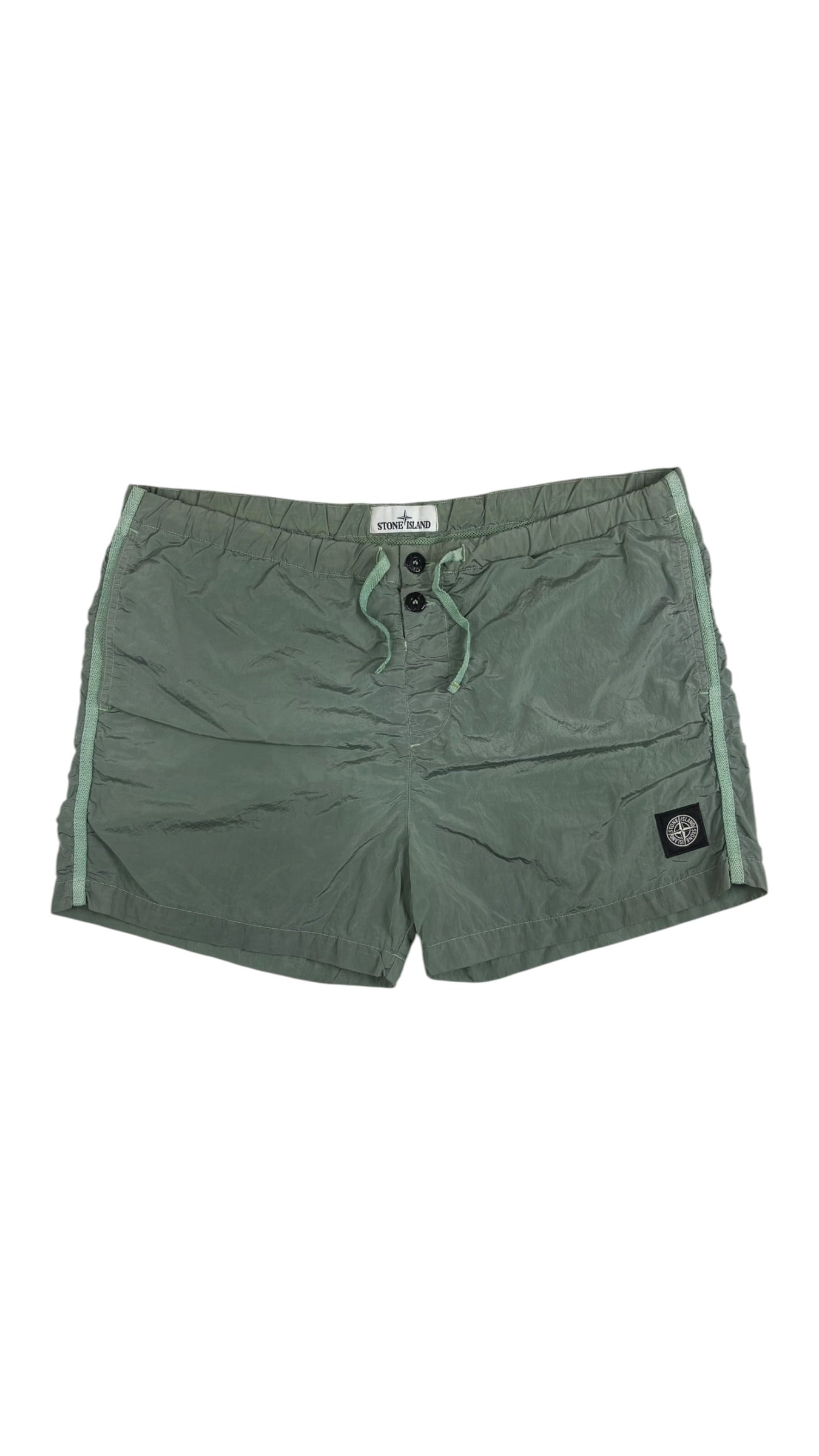 Short Stone Island vert taille L - Vue de face
