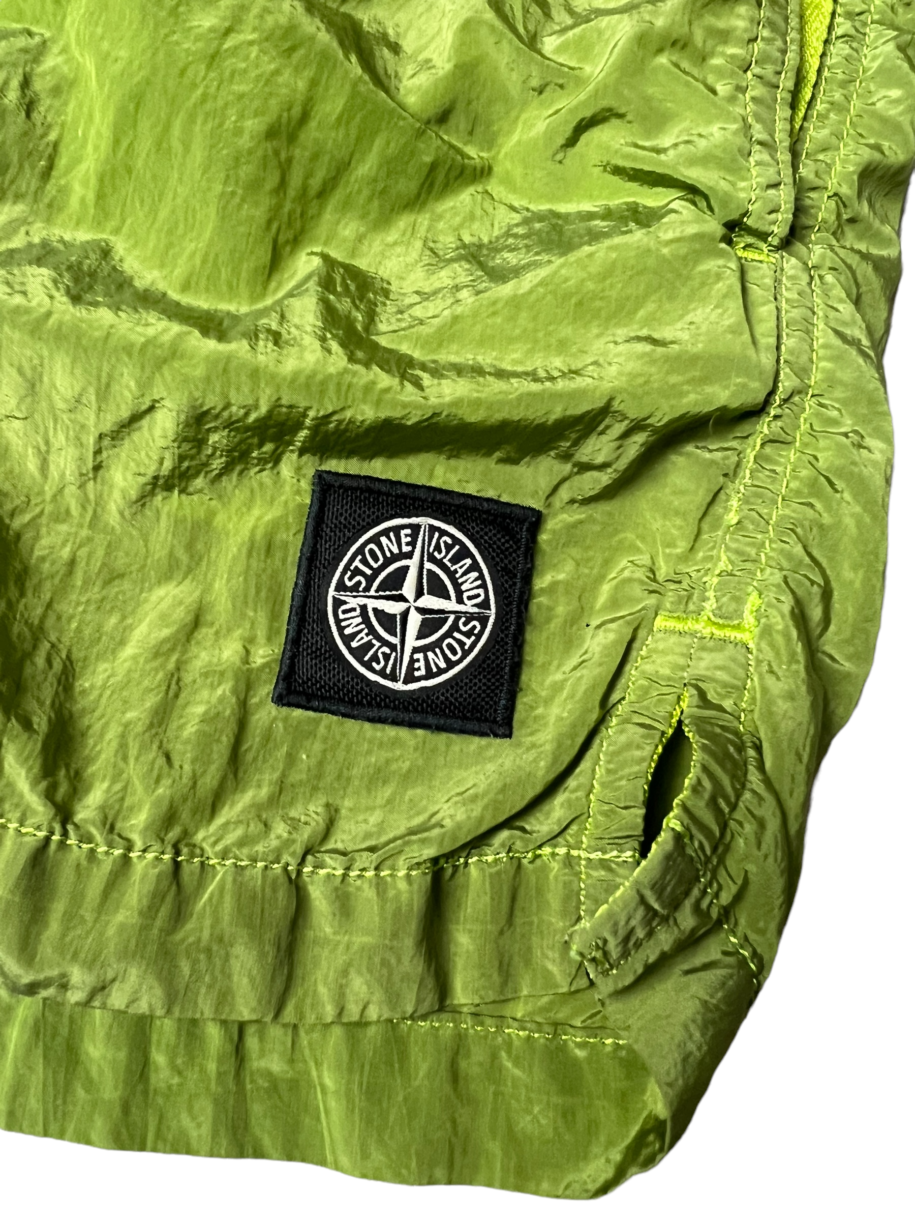 Short Stone Island vert taille S - Détail