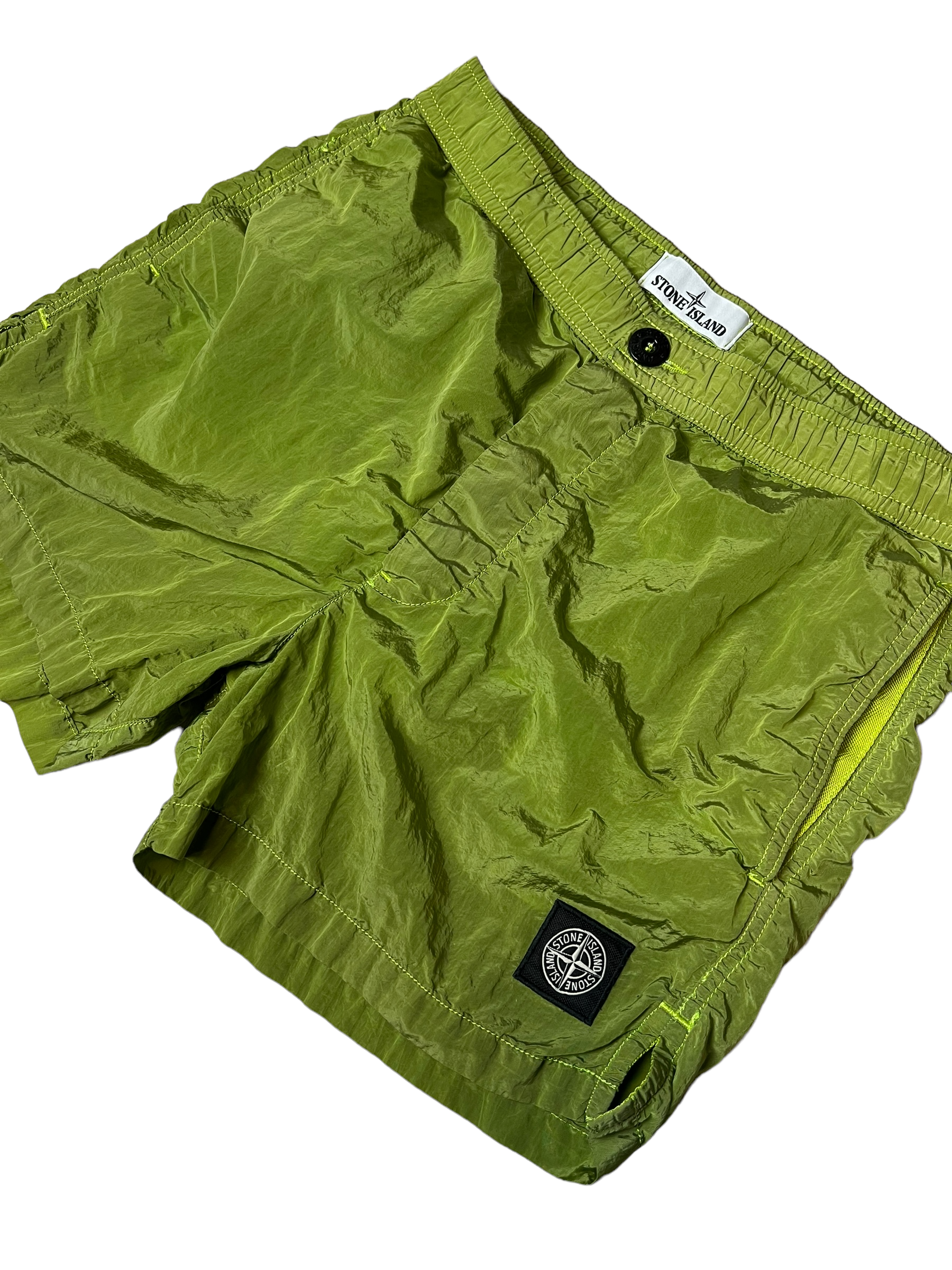 Short Stone Island vert taille S - Vue de dos
