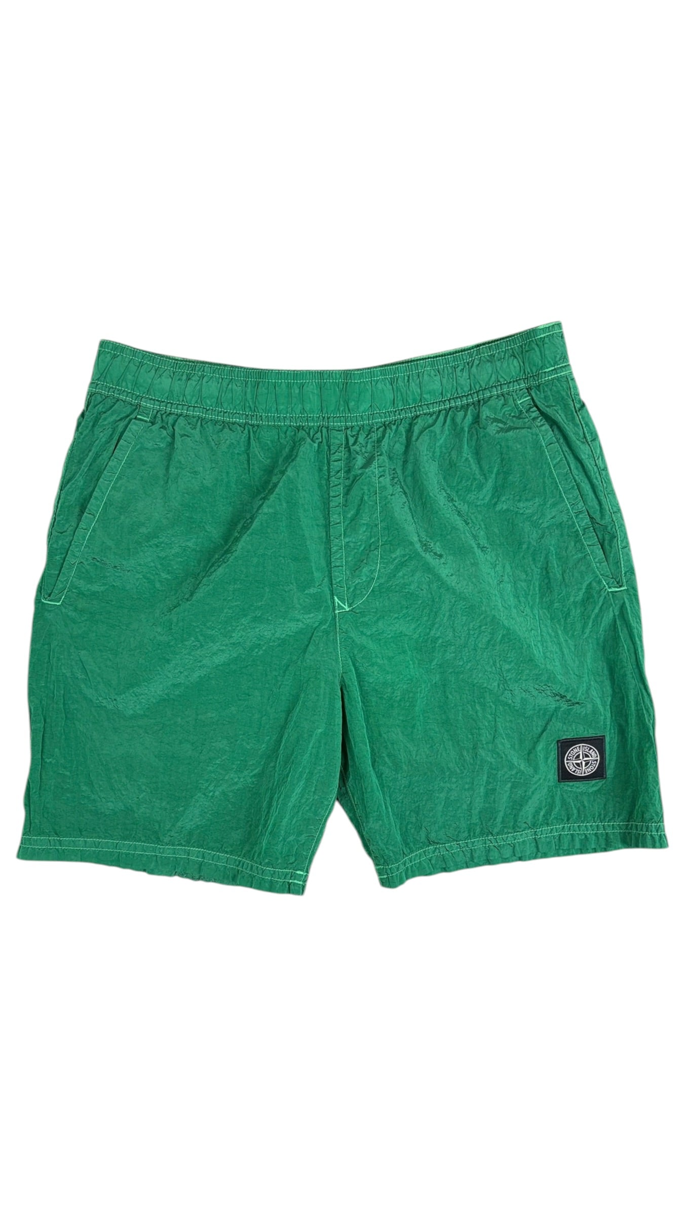 Short Stone Island vert taille S - Vue de face