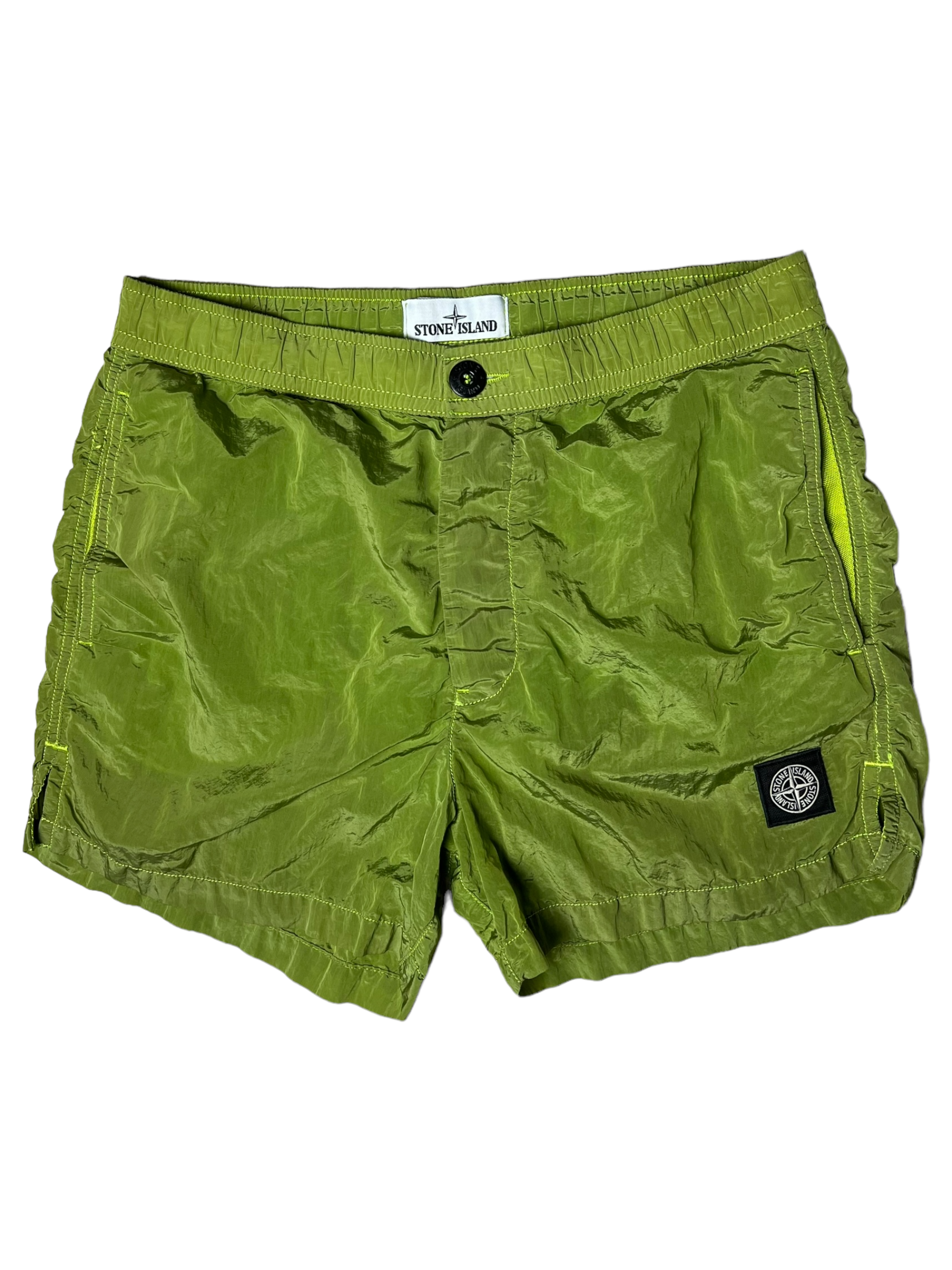 Short Stone Island vert taille S - Vue de face