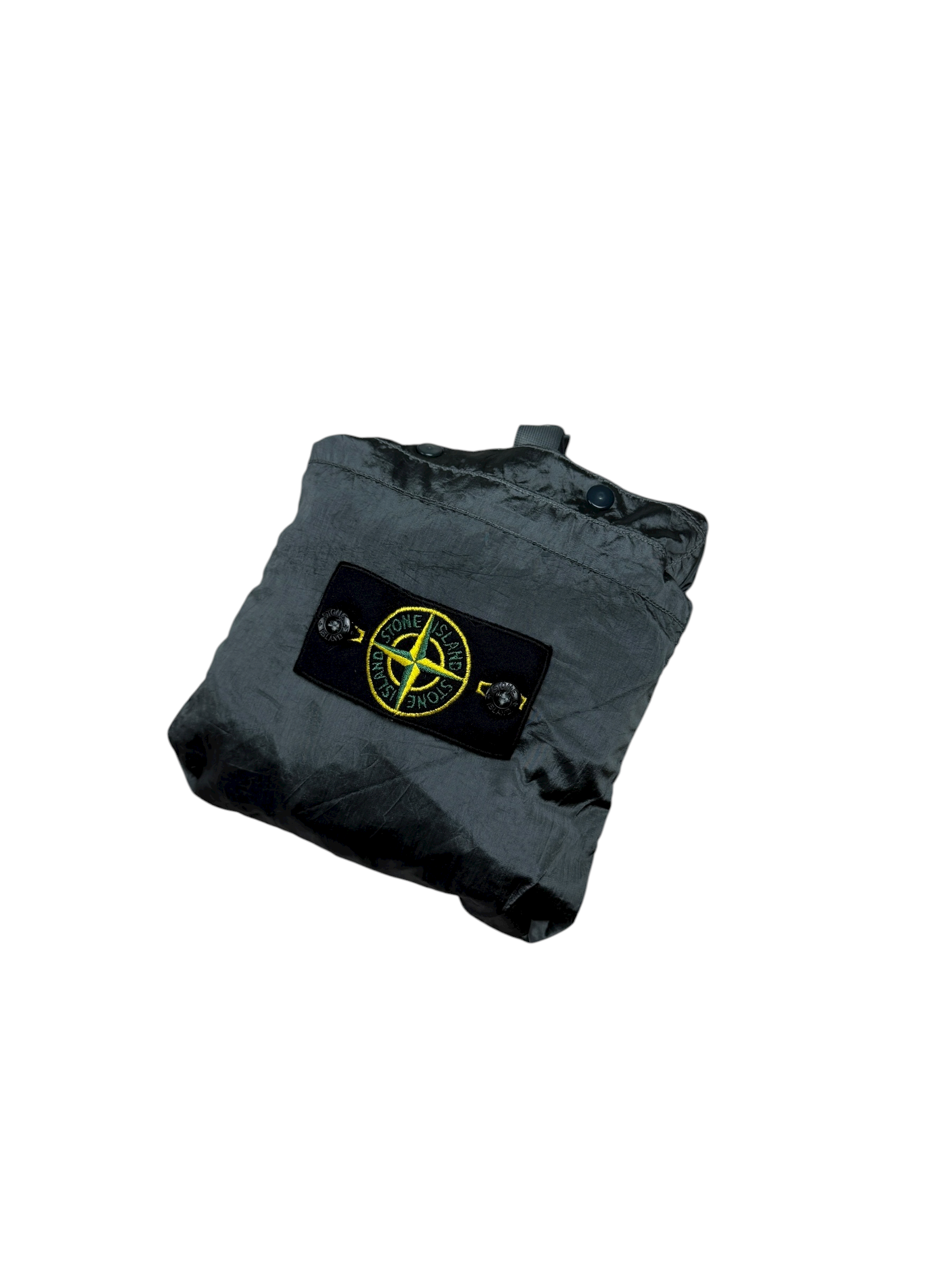 Surchemise Stone Island gris taille L - Logo et étiquette