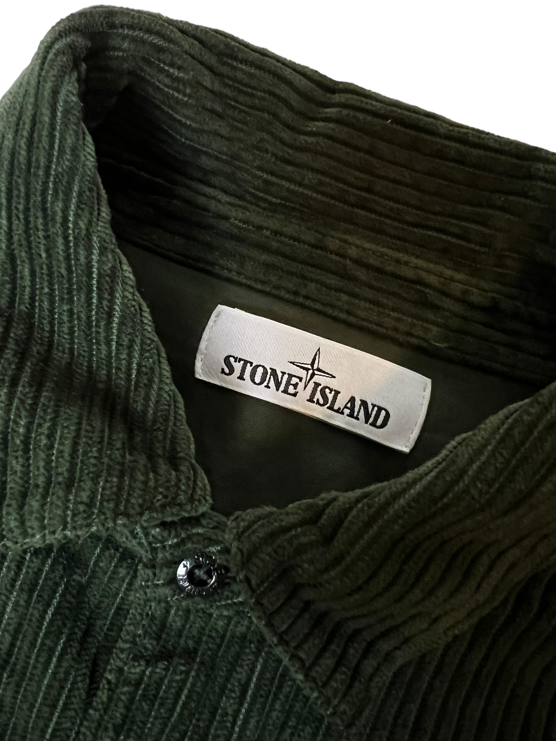 Surchemise Stone Island kaki taille L - Détail