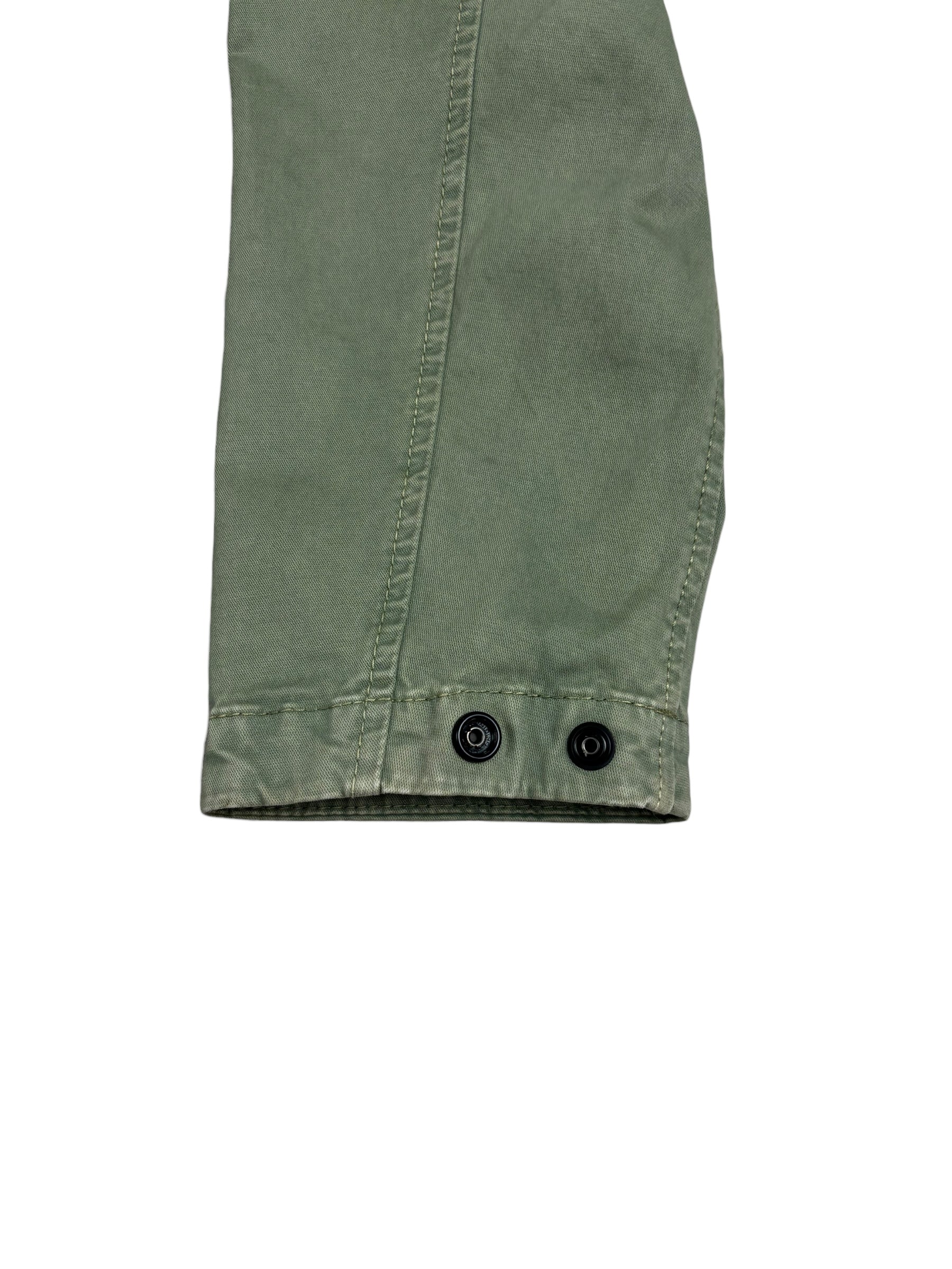 Surchemise Stone Island kaki taille M - Logo et étiquette