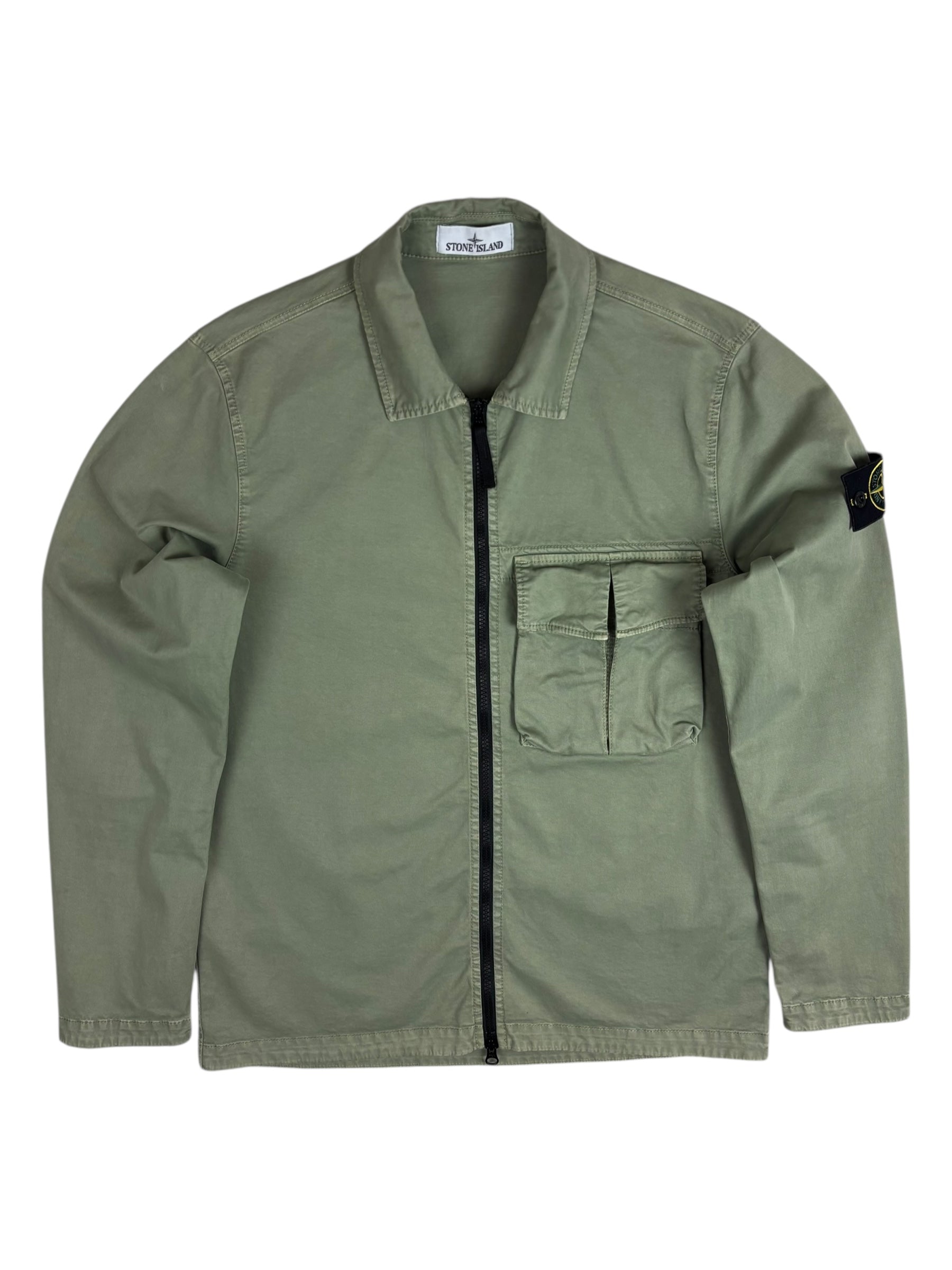 Surchemise Stone Island kaki taille M - Vue de face