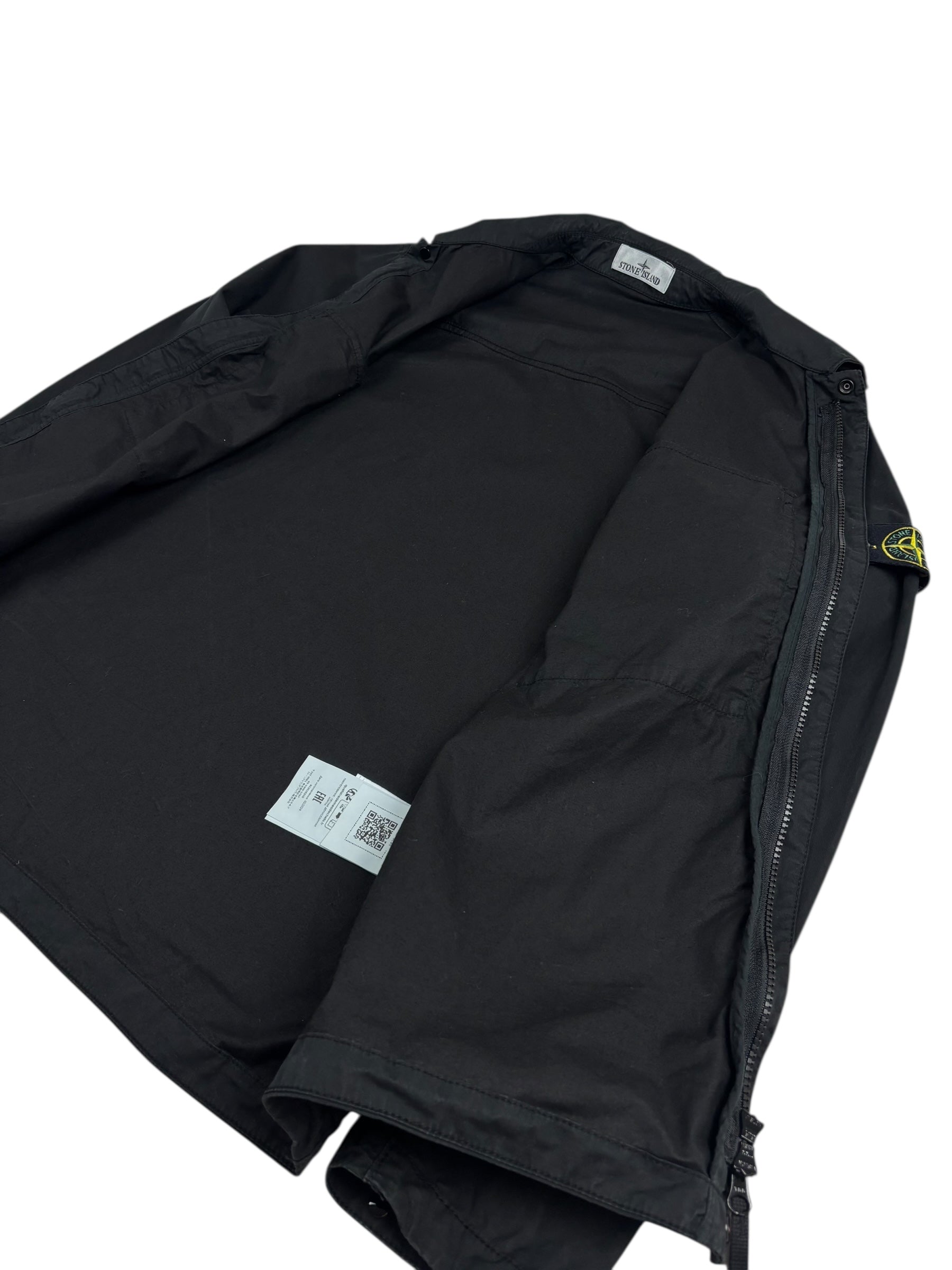 Surchemise Stone Island noir taille L - Détail