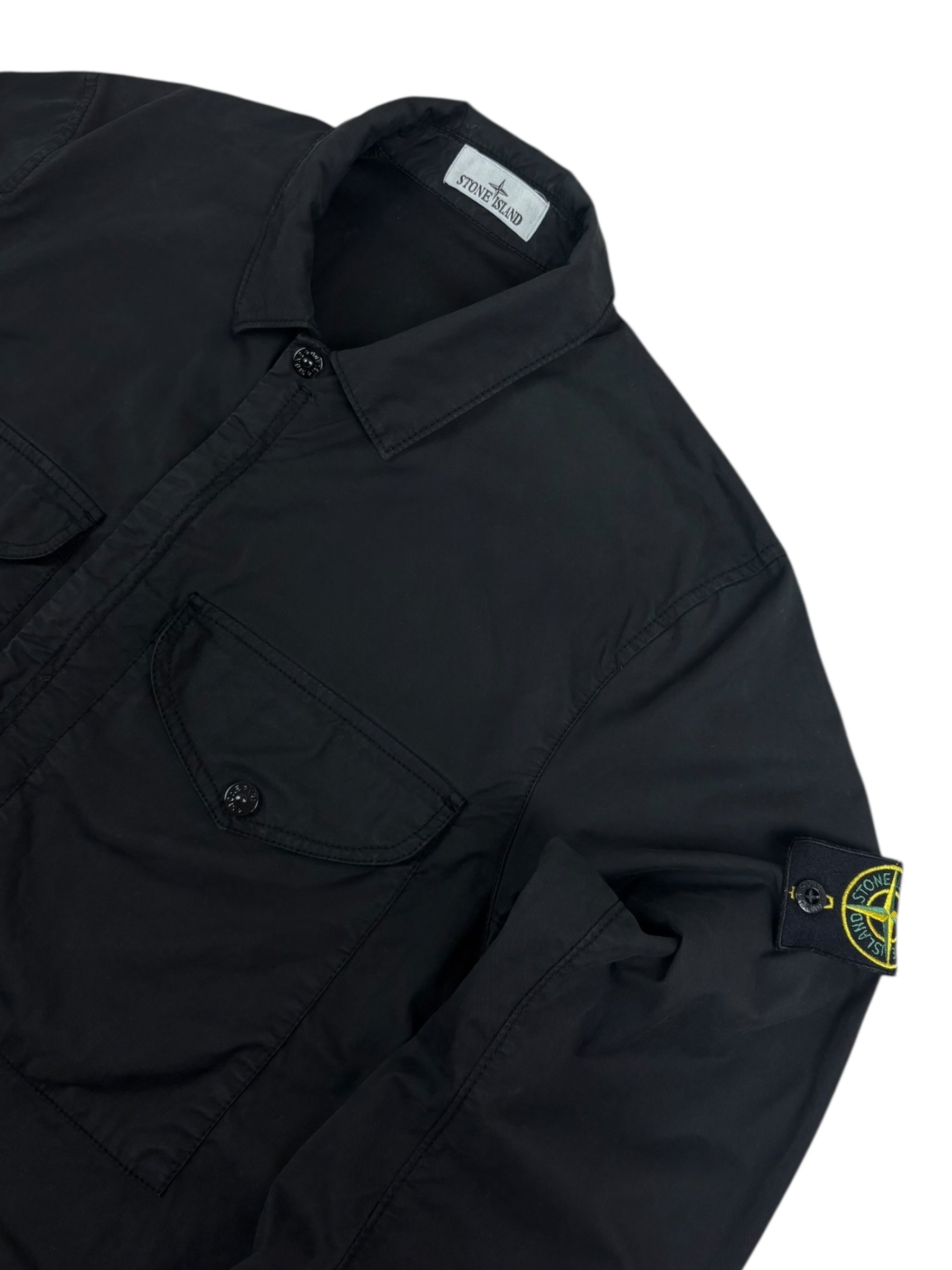 Surchemise Stone Island noir taille L - Vue de dos