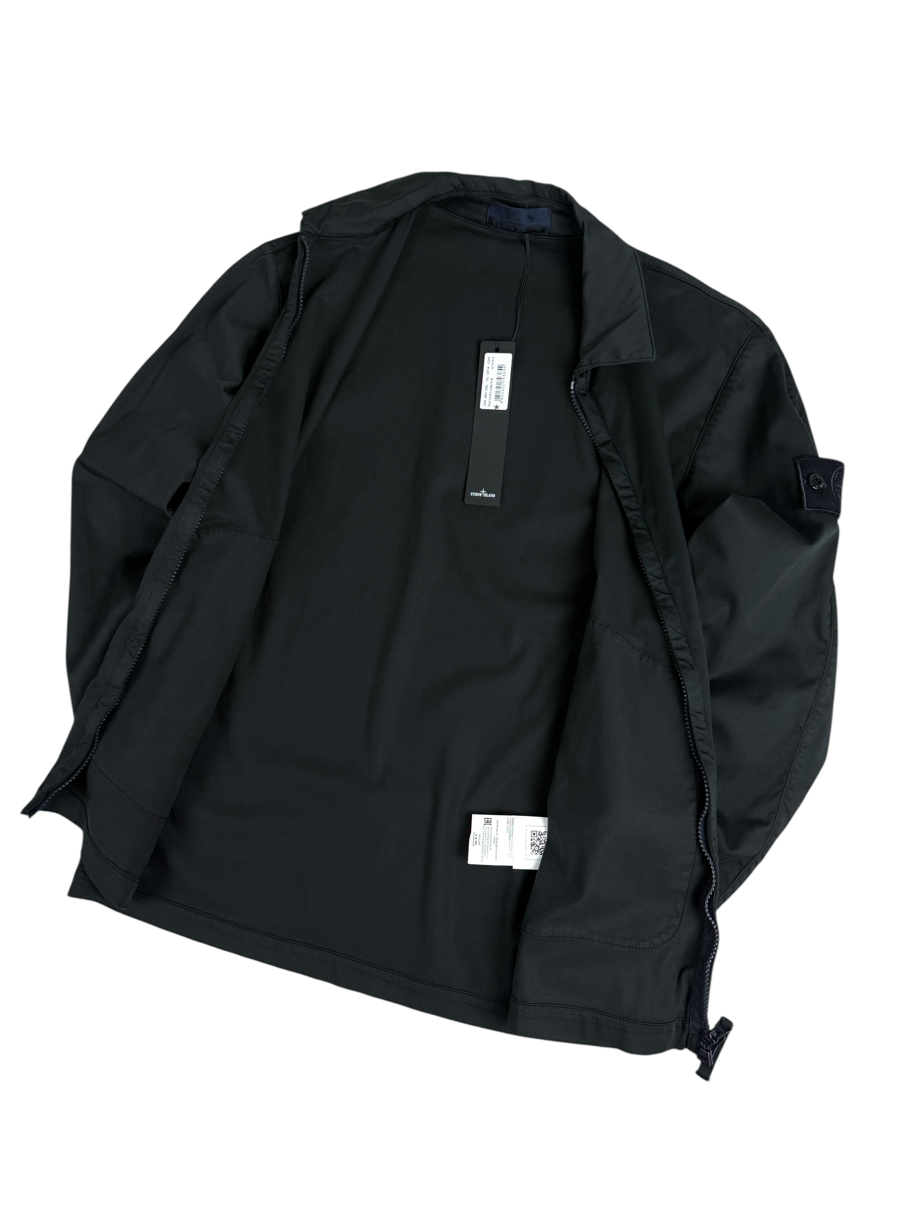 Surchemise Stone Island noir taille L - Vue de dos