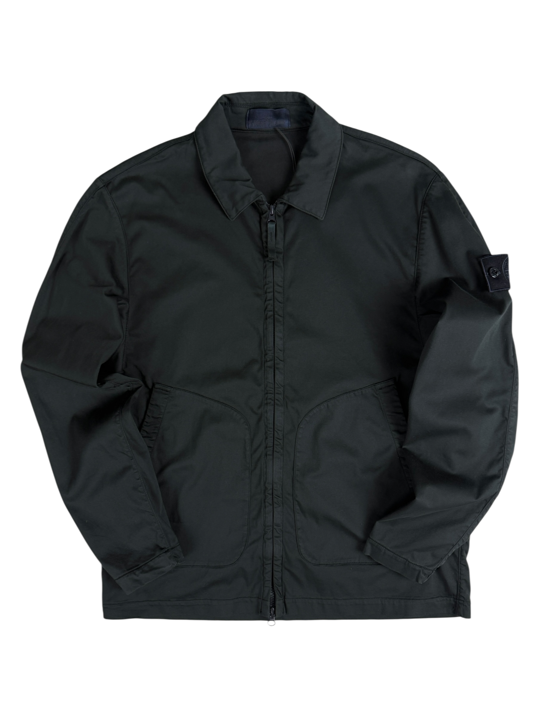 Surchemise Stone Island noir taille L - Vue de face