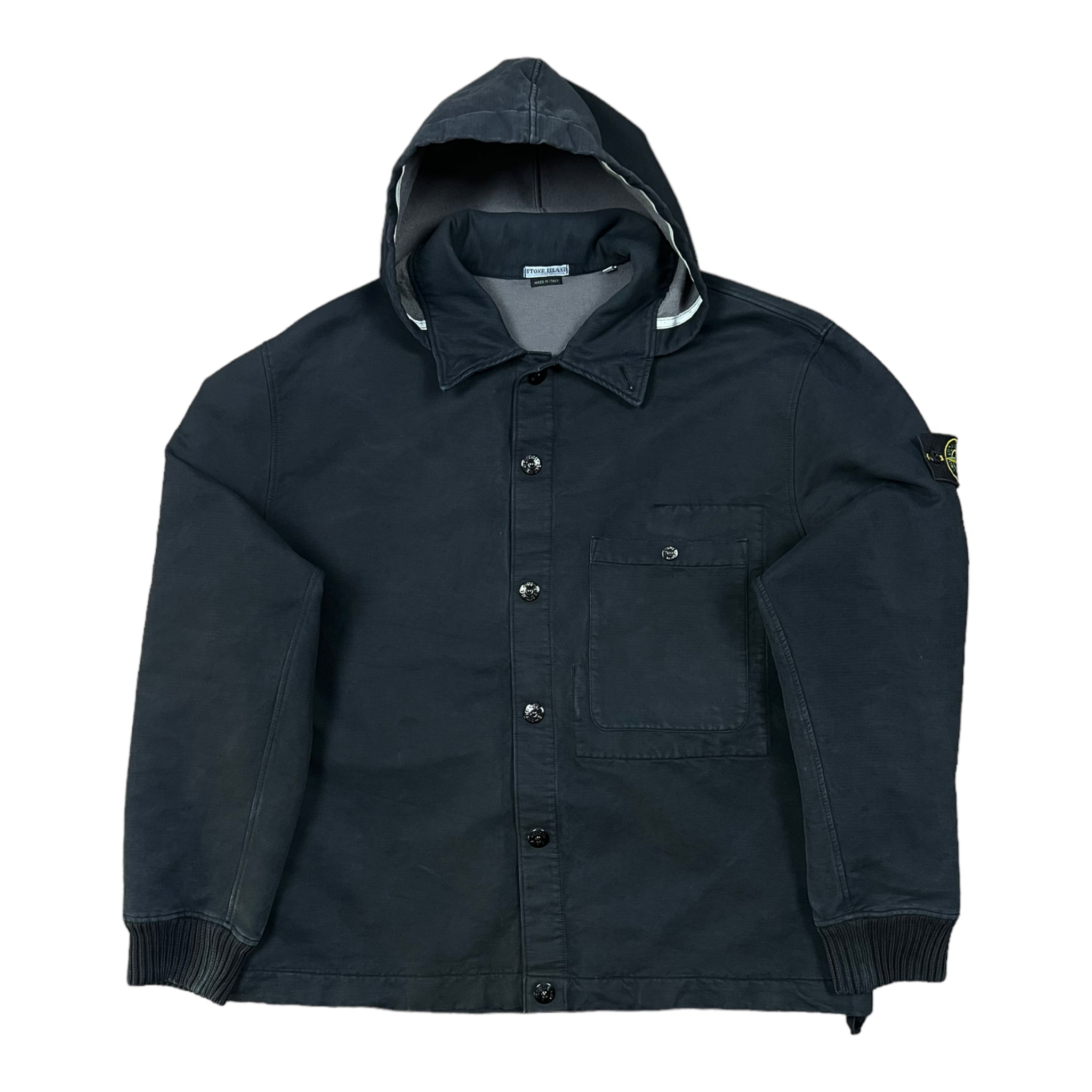 SURCHEMISE À CAPUCHE STONE ISLAND GARMENT DYED VINTAGE - NB08