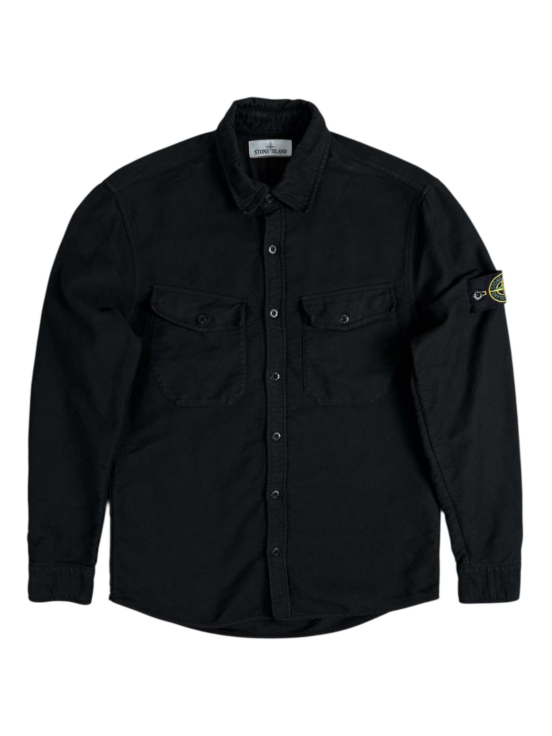 Surchemise Stone Island noir taille M - Vue de face