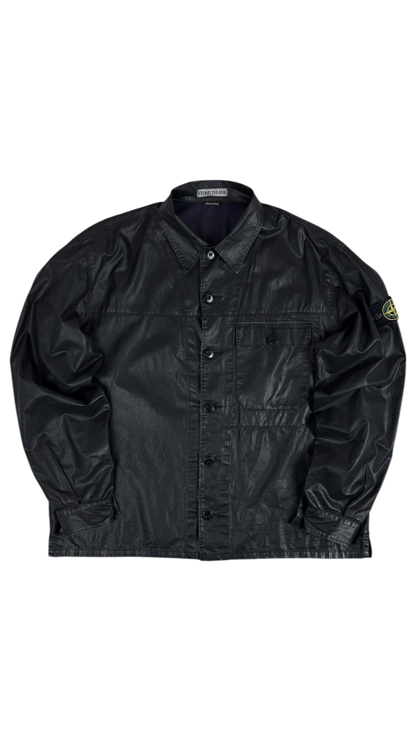 Surchemise Stone Island noir taille XL - Vue de face
