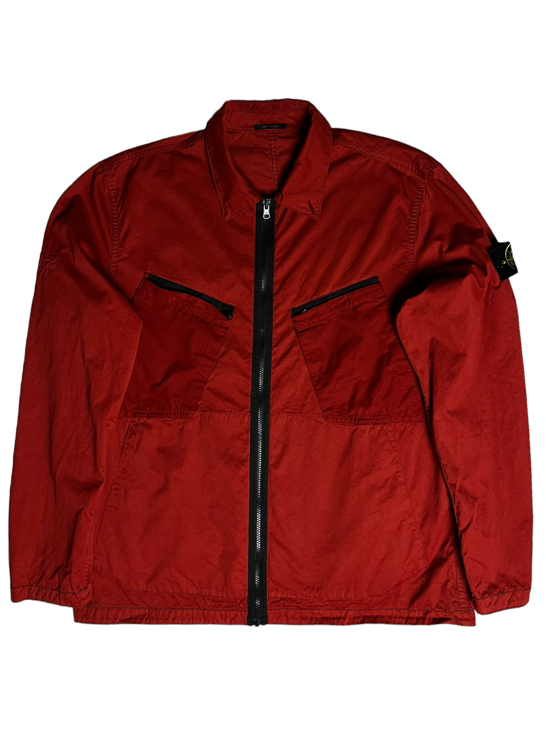 Surchemise Stone Island rouge taille XXL - Vue de face