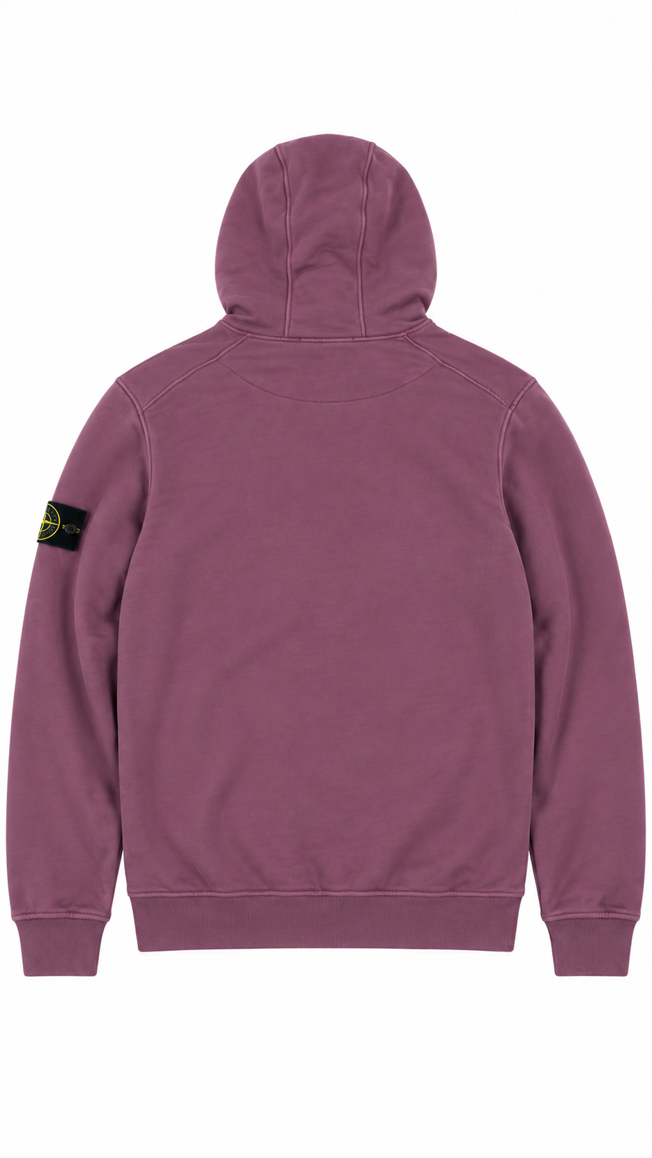 Sweat à Capuche Stone Island mauve, vue de dos — vue 2
