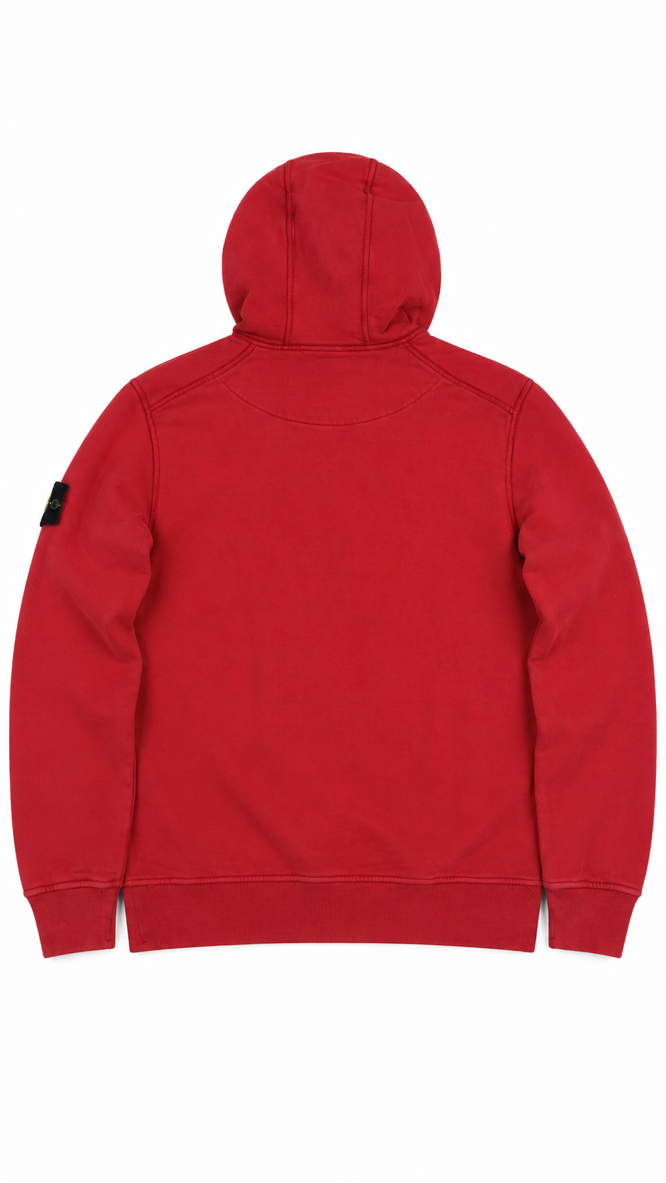 Sweat à Capuche Stone Island rouge, vue de dos — vue 2