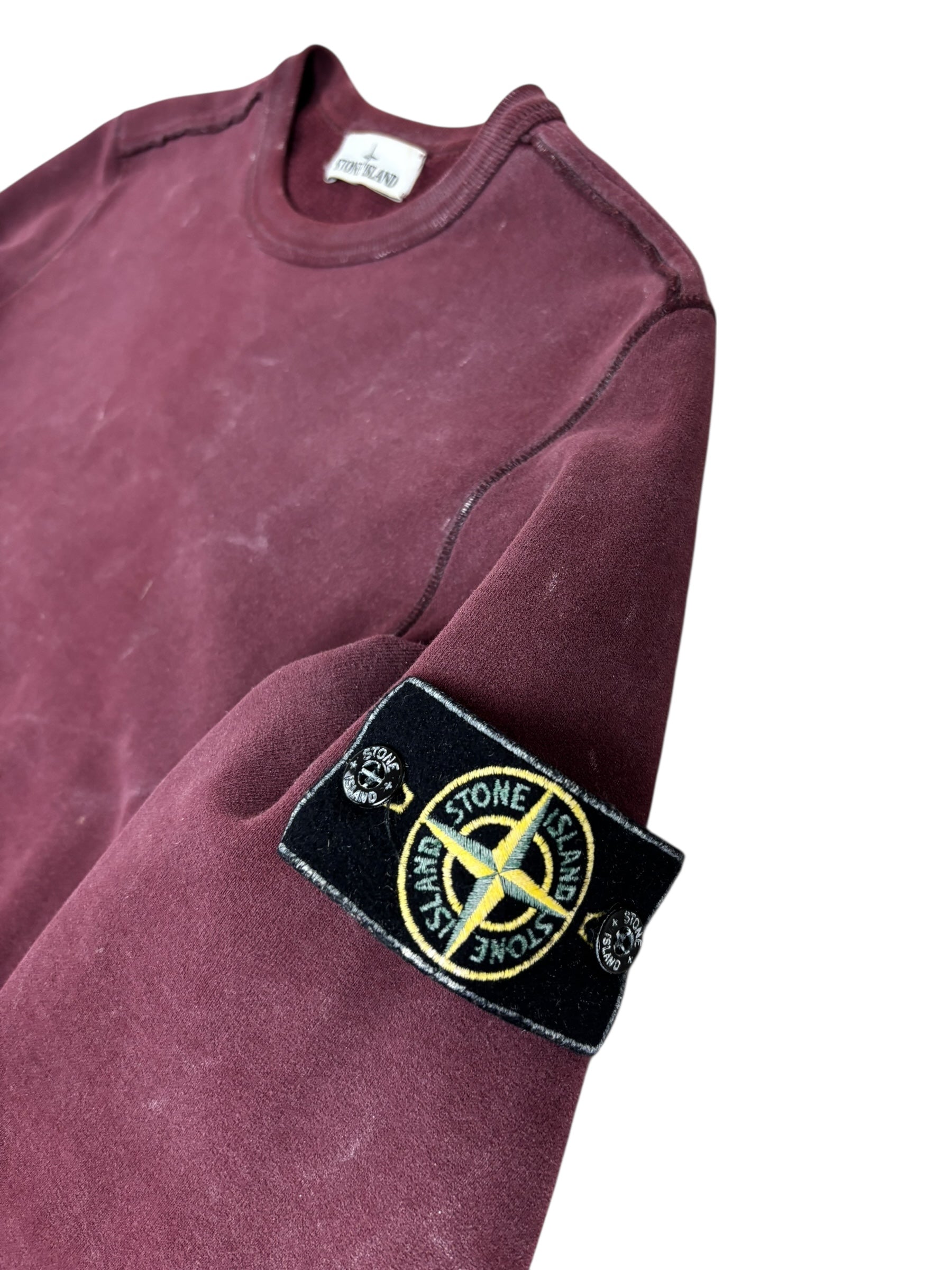 Sweat Stone Island bordeaux taille S - Vue de dos