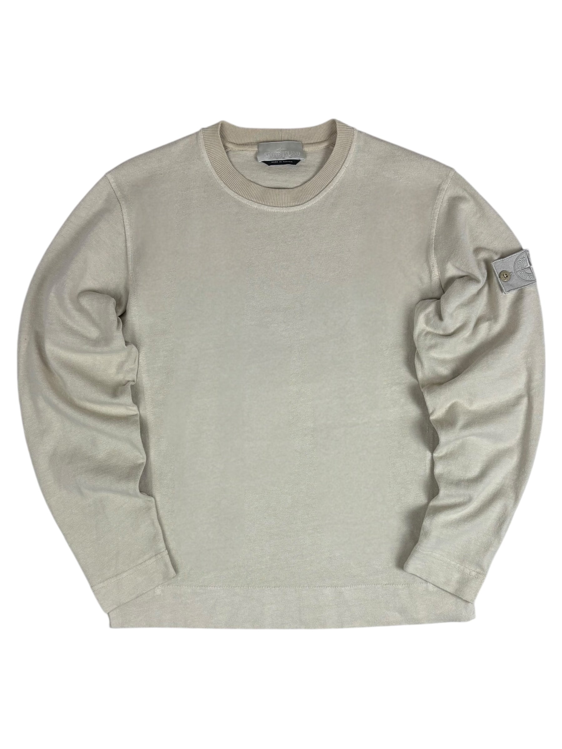 Sweat Stone Island crème taille S - Vue de face