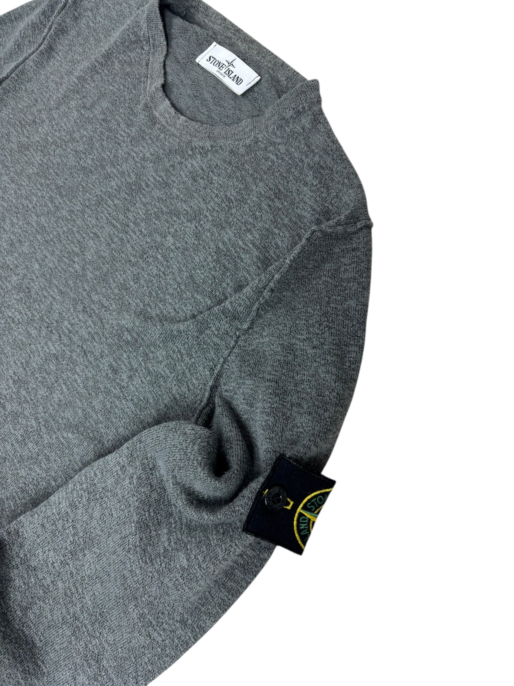 Sweat Stone Island gris taille L - Vue de dos