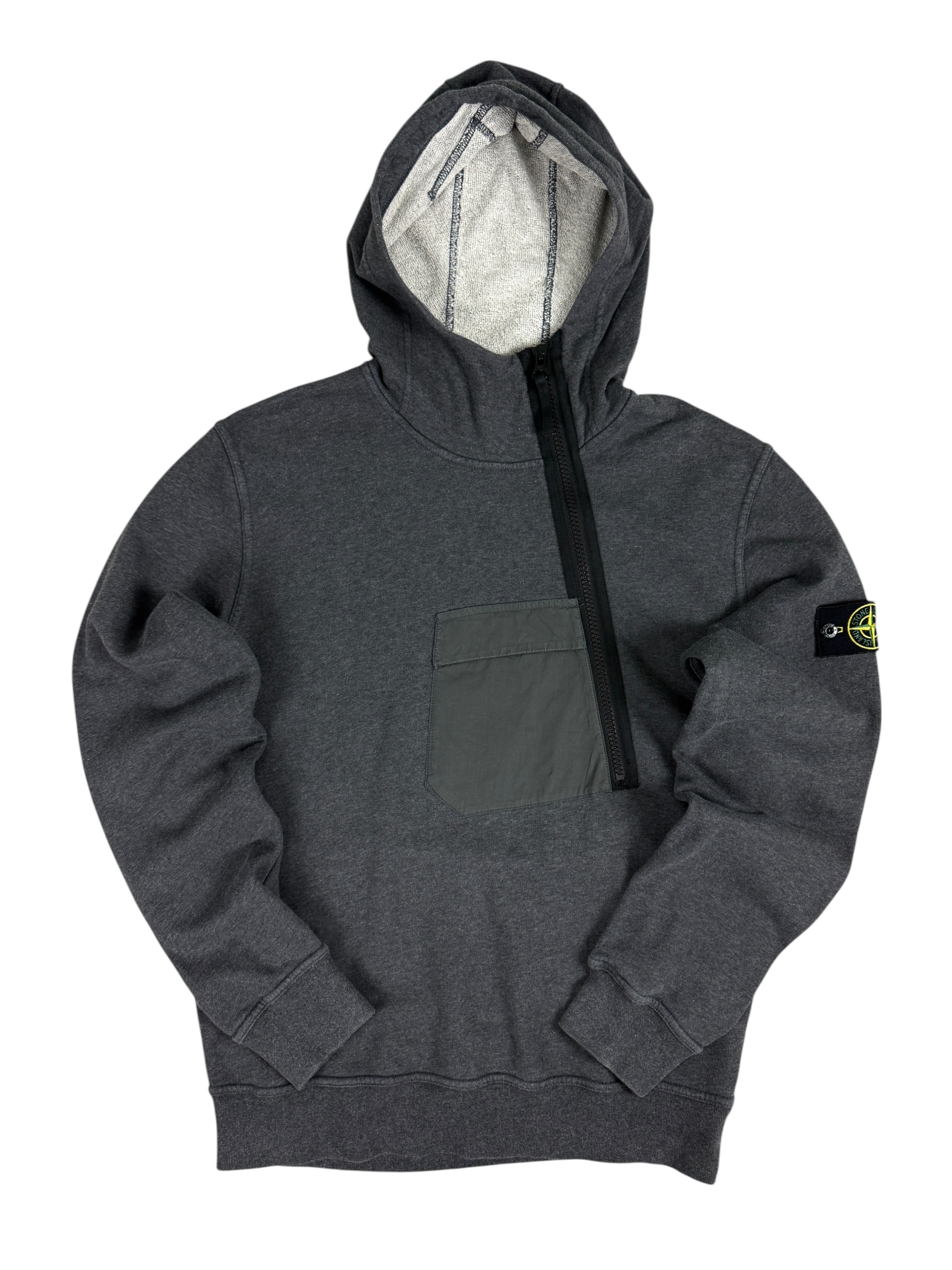 Sweat Stone Island gris taille L - Vue de face