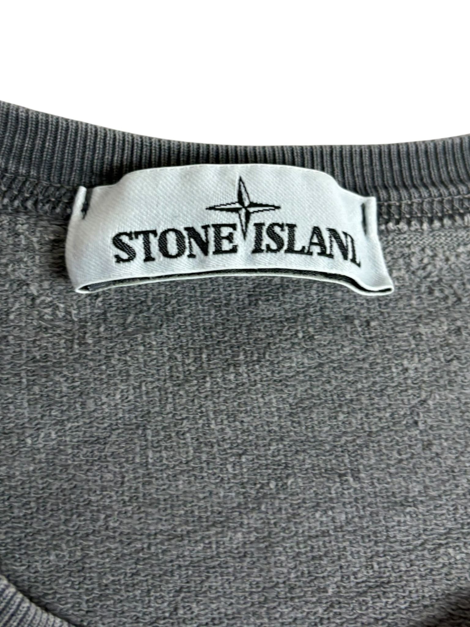 Sweat Stone Island gris taille M - Détail