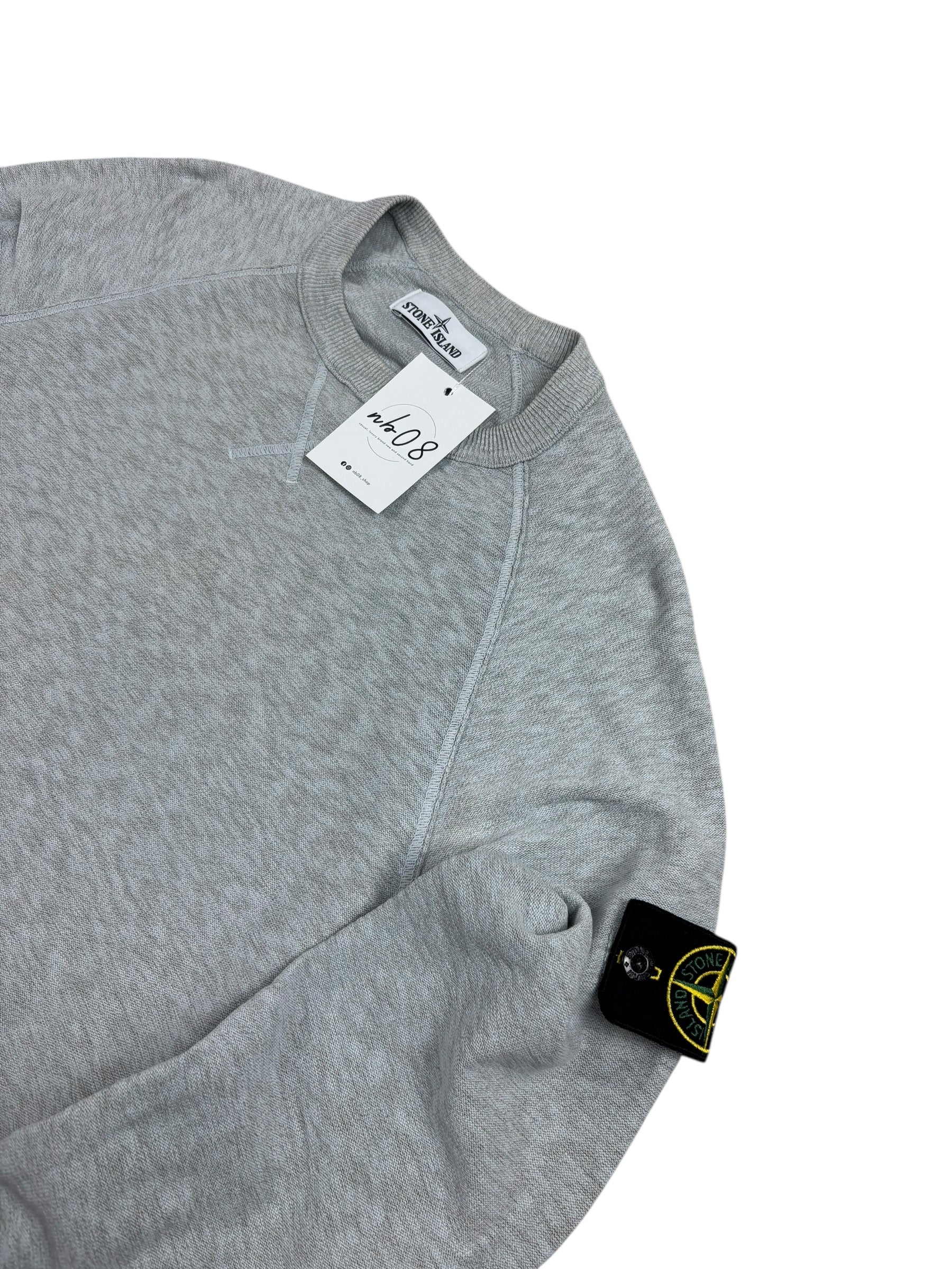 Sweat Stone Island gris taille M - Vue de dos