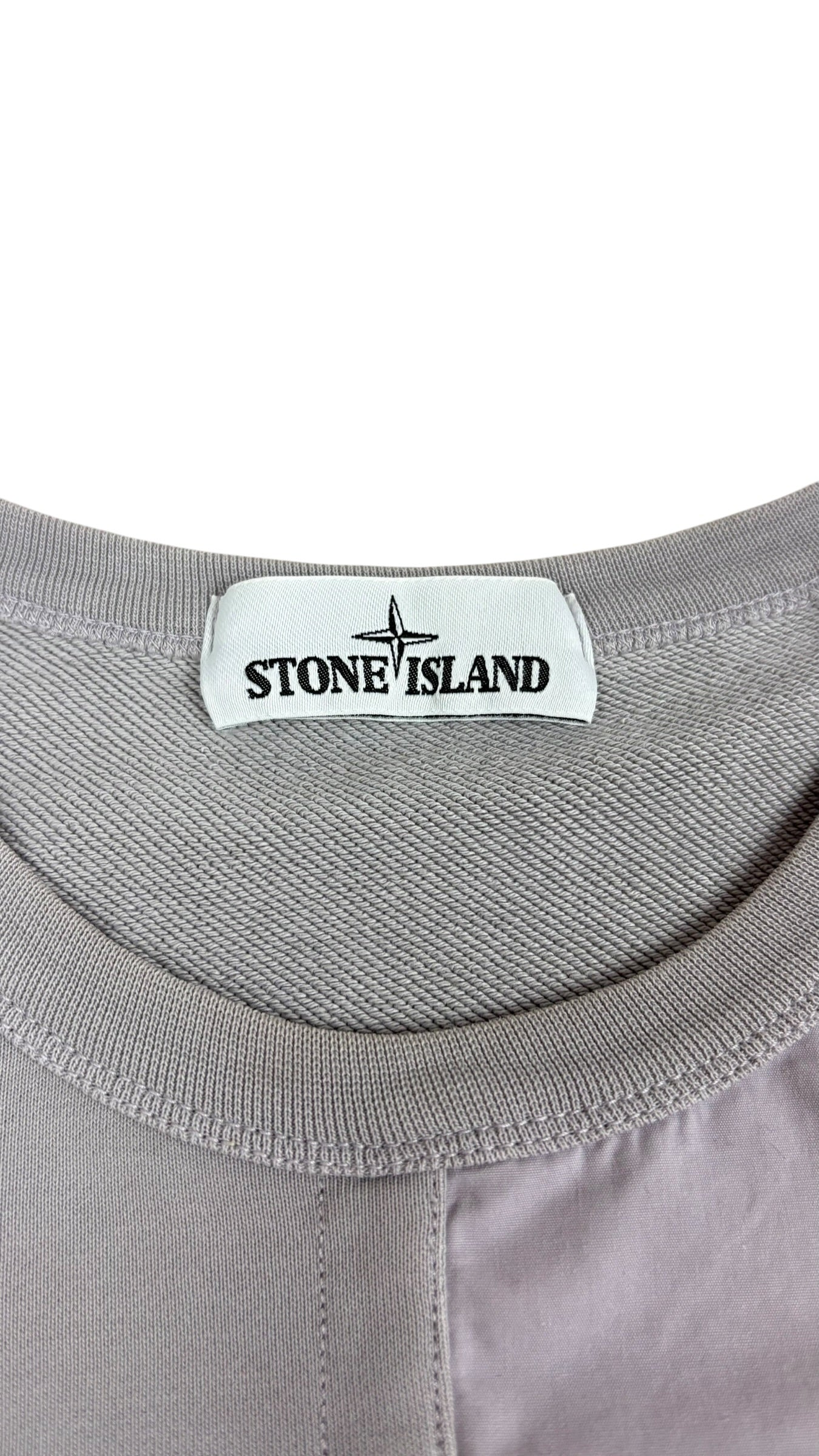 Sweat Stone Island gris taille S - Détail