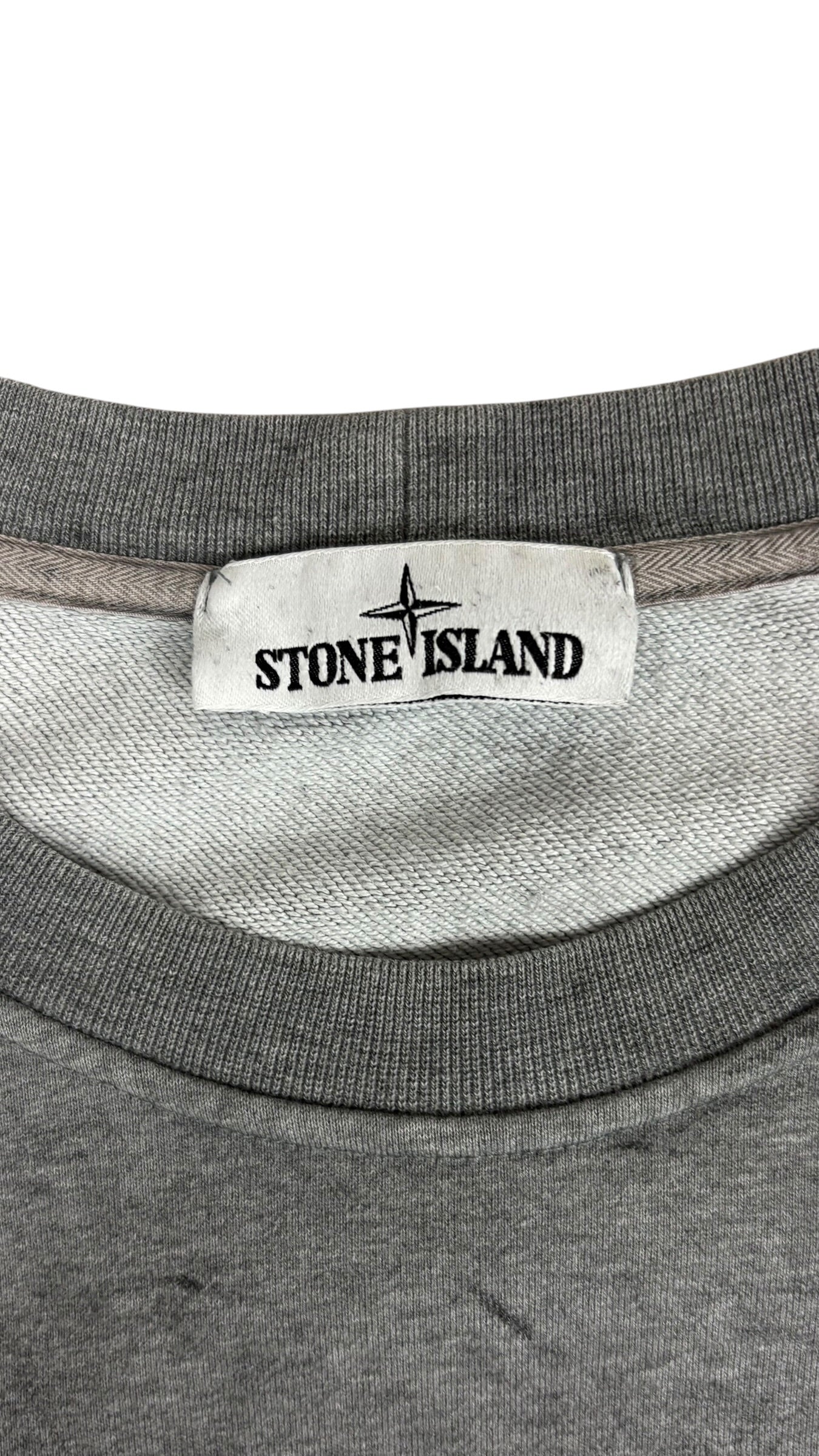 Sweat Stone Island gris taille XL - Détail