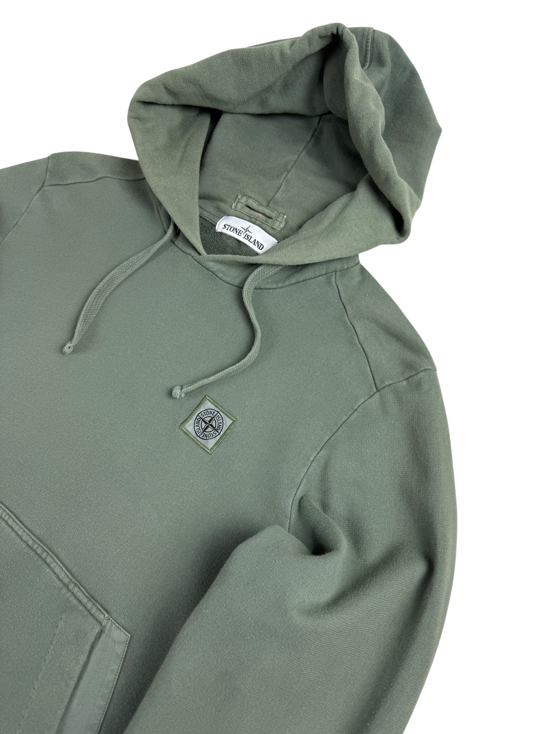 Sweat Stone Island kaki taille L - Détail