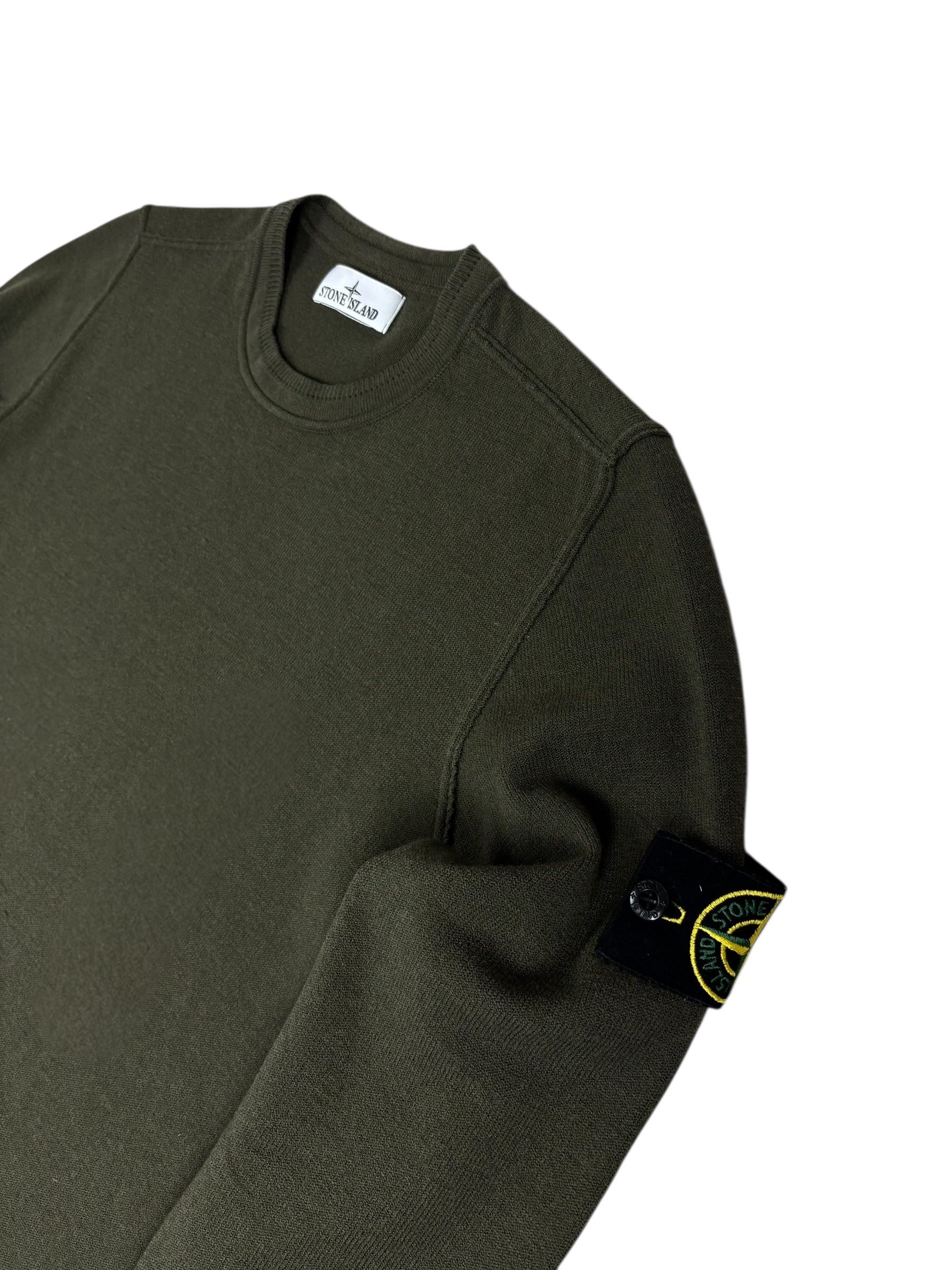 Sweat Stone Island kaki taille L - Vue de dos