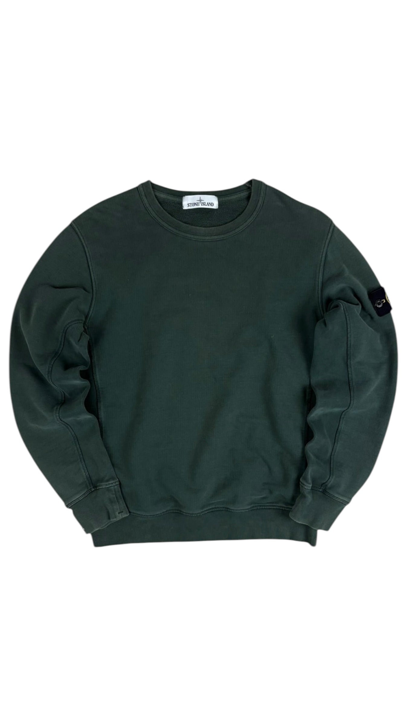 Sweat Stone Island kaki taille L - Vue de face