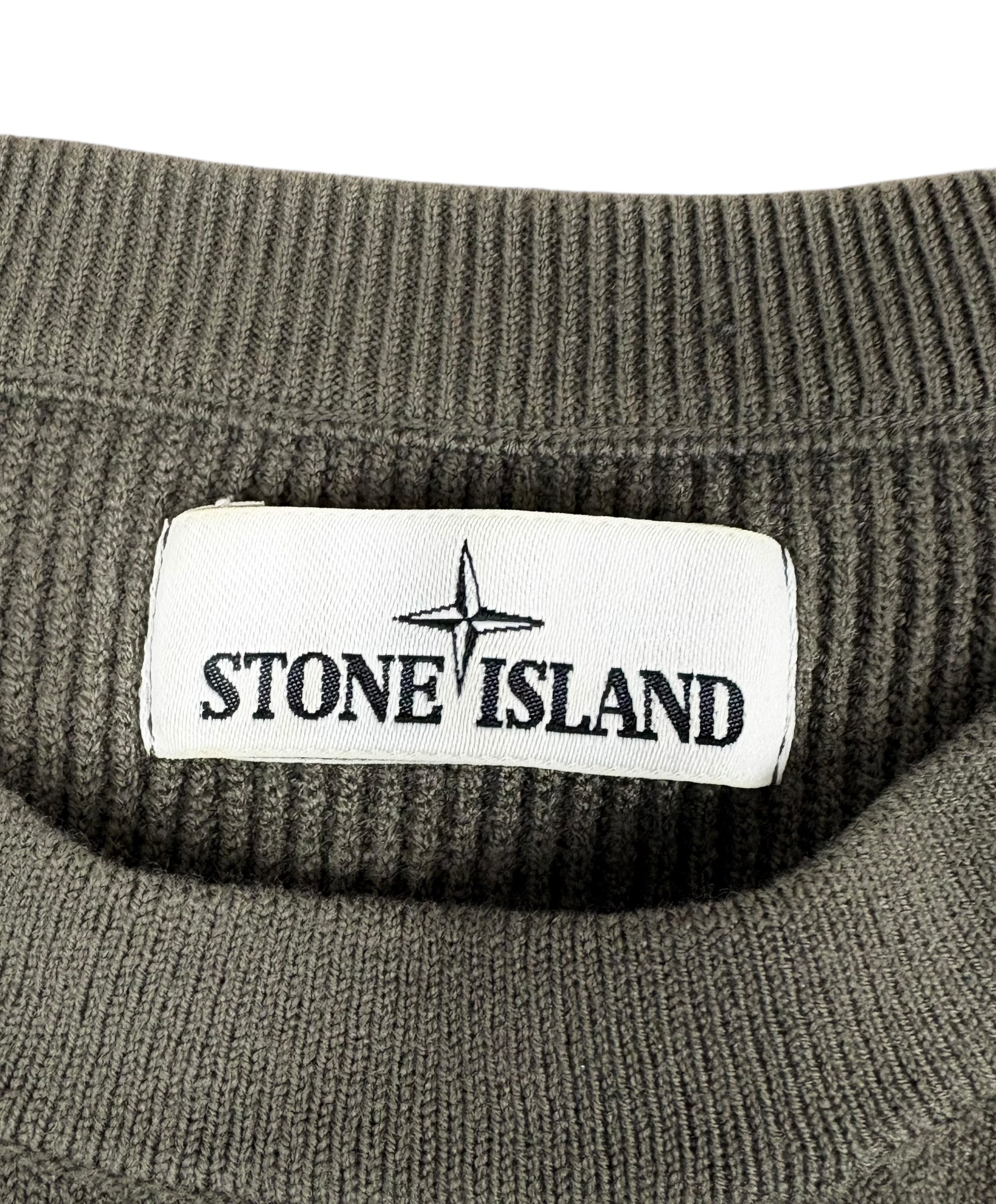 Sweat Stone Island kaki taille M - Détail